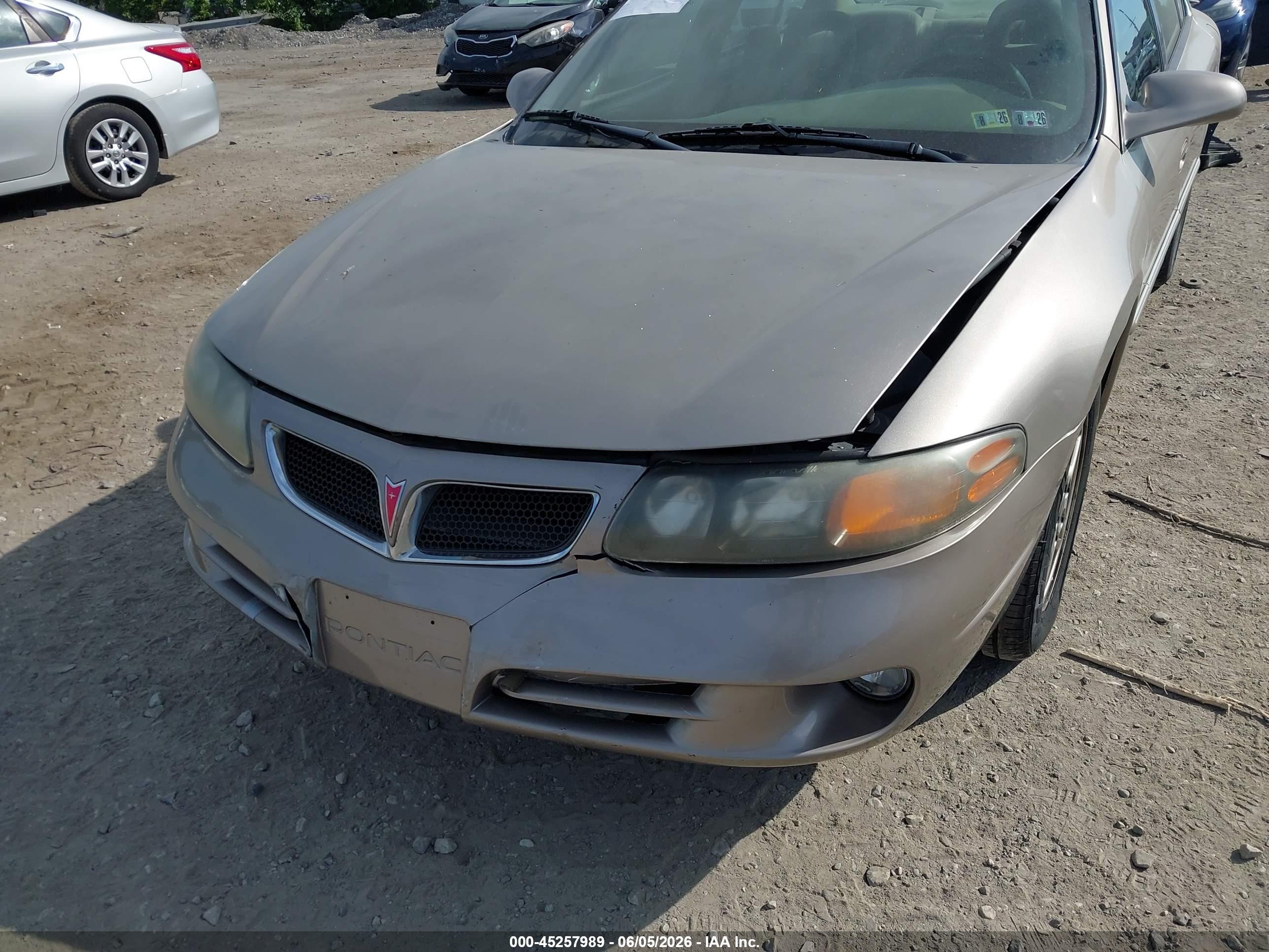2002 Pontiac Bonneville Se Champagne vin: 1G2HX54K424235928
