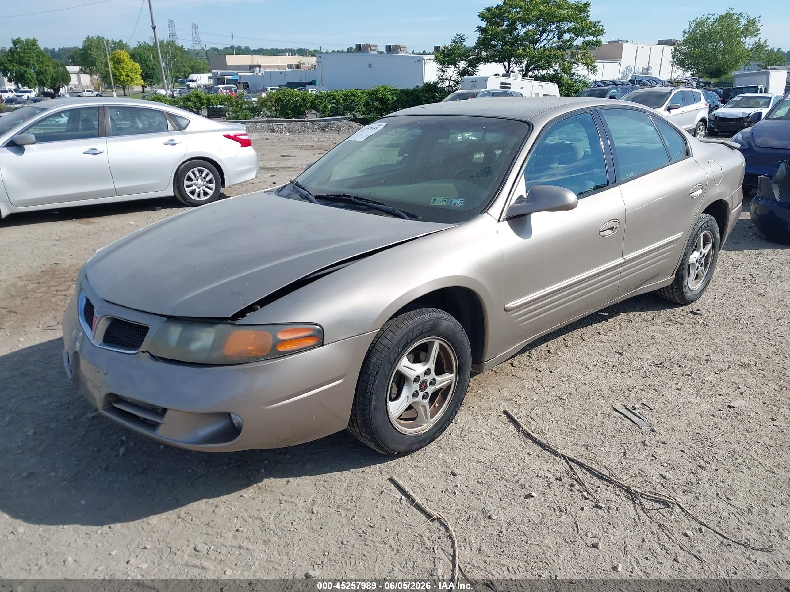 2002 Pontiac Bonneville Se Champagne vin: 1G2HX54K424235928