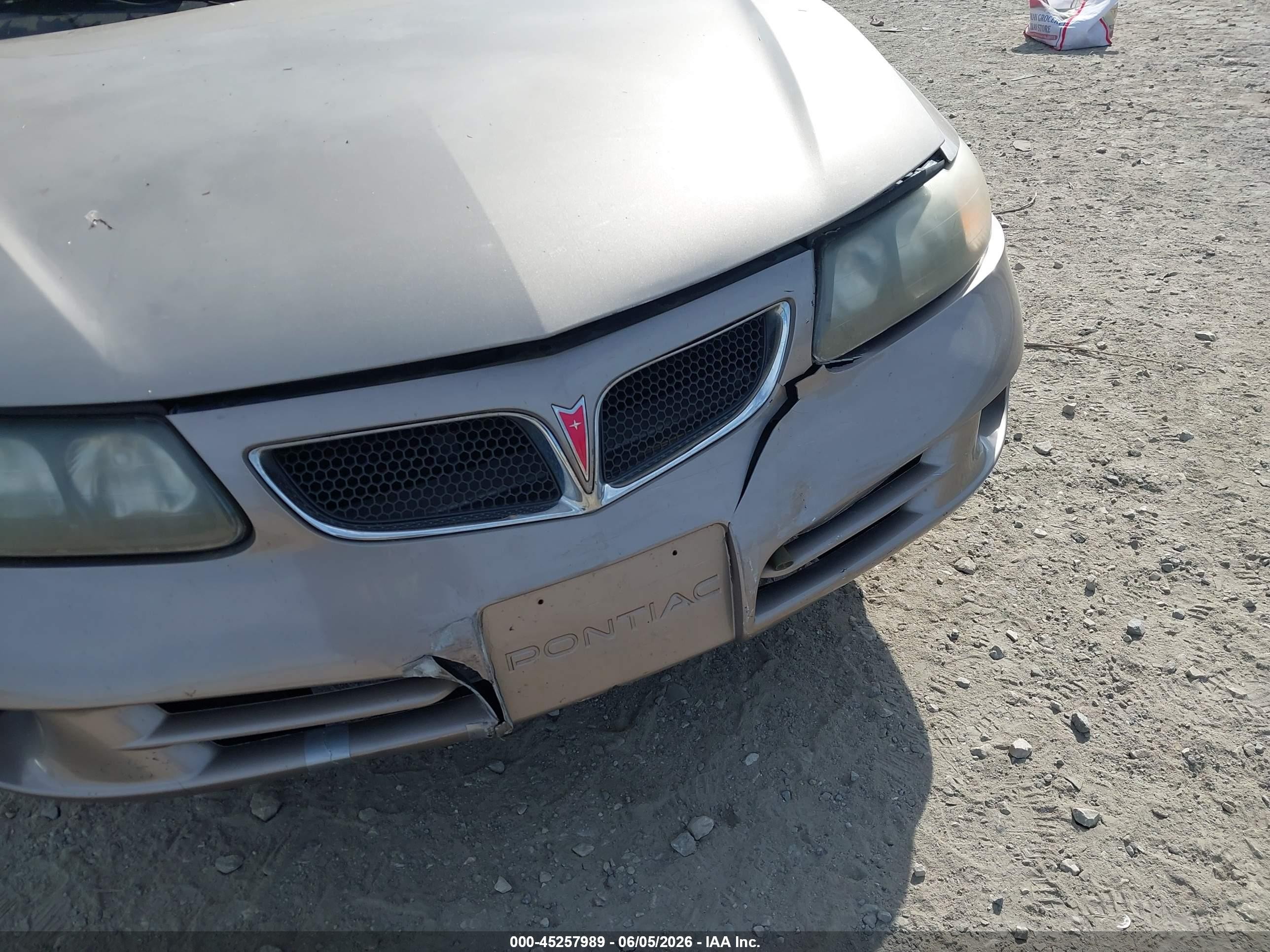 2002 Pontiac Bonneville Se Champagne vin: 1G2HX54K424235928