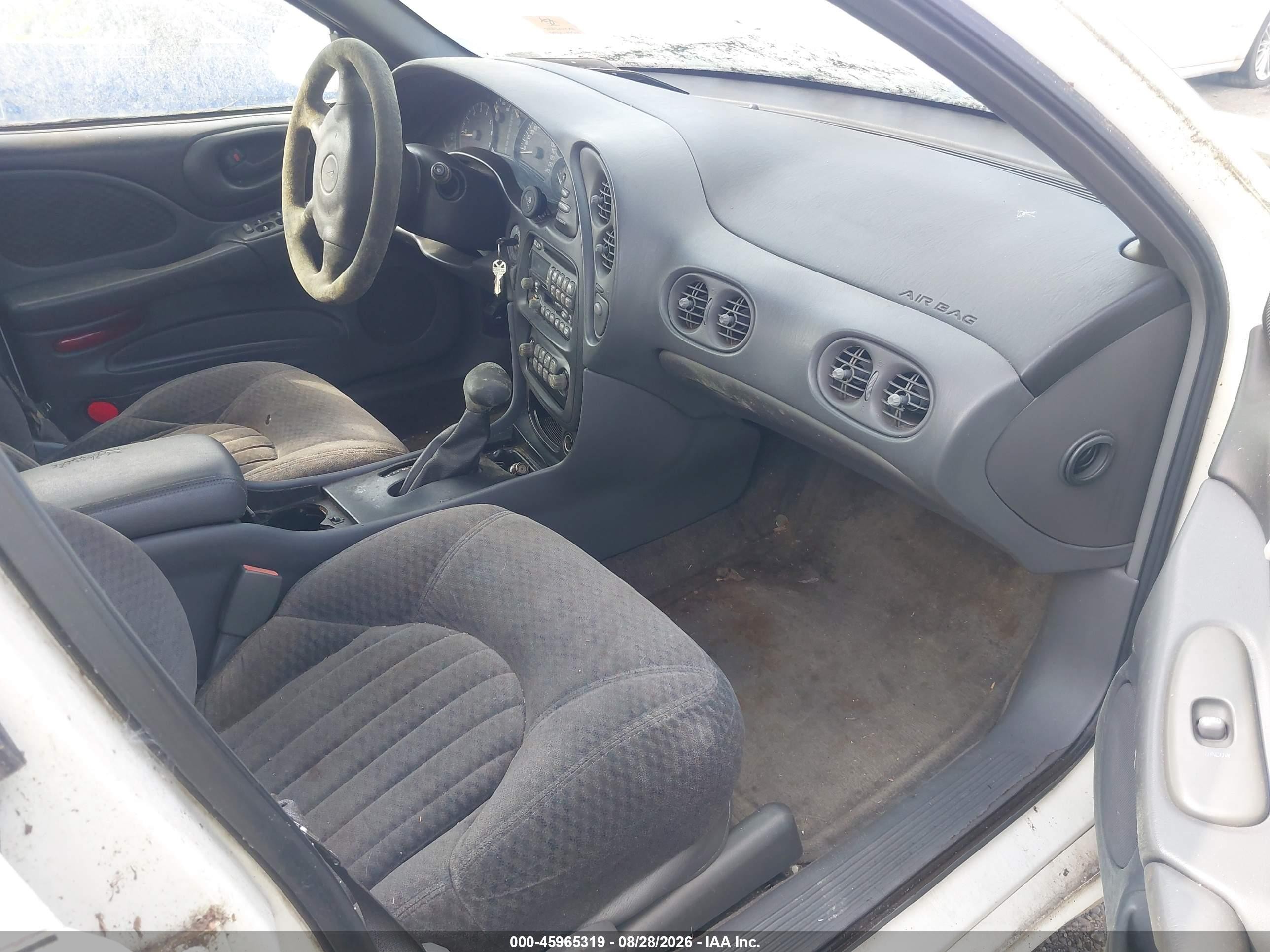 2001 Pontiac Bonneville Se White vin: 1G2HX54K514162552