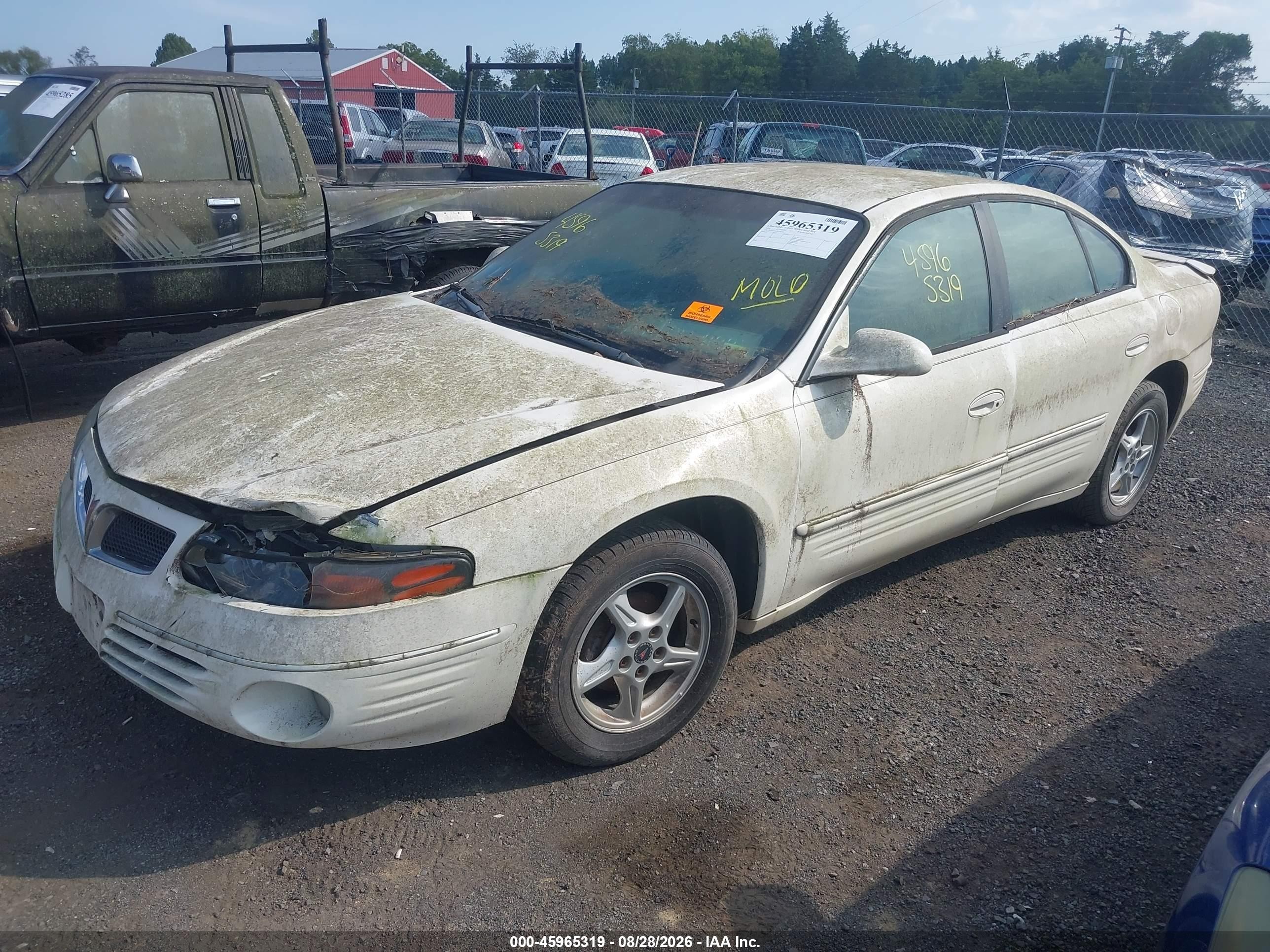 2001 Pontiac Bonneville Se White vin: 1G2HX54K514162552