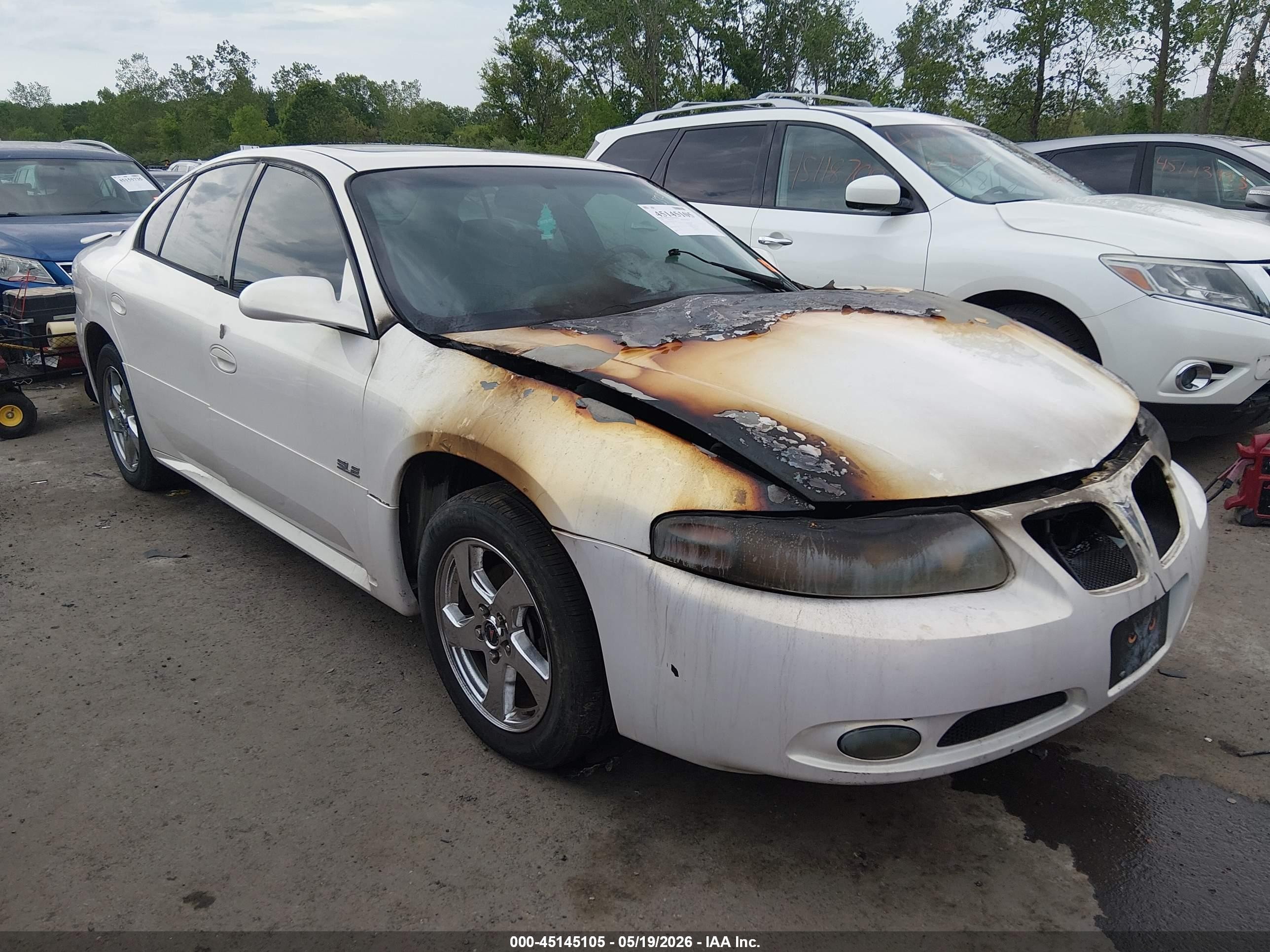 2005 Pontiac Bonneville Sle White vin: 1G2HY52KX5U172080