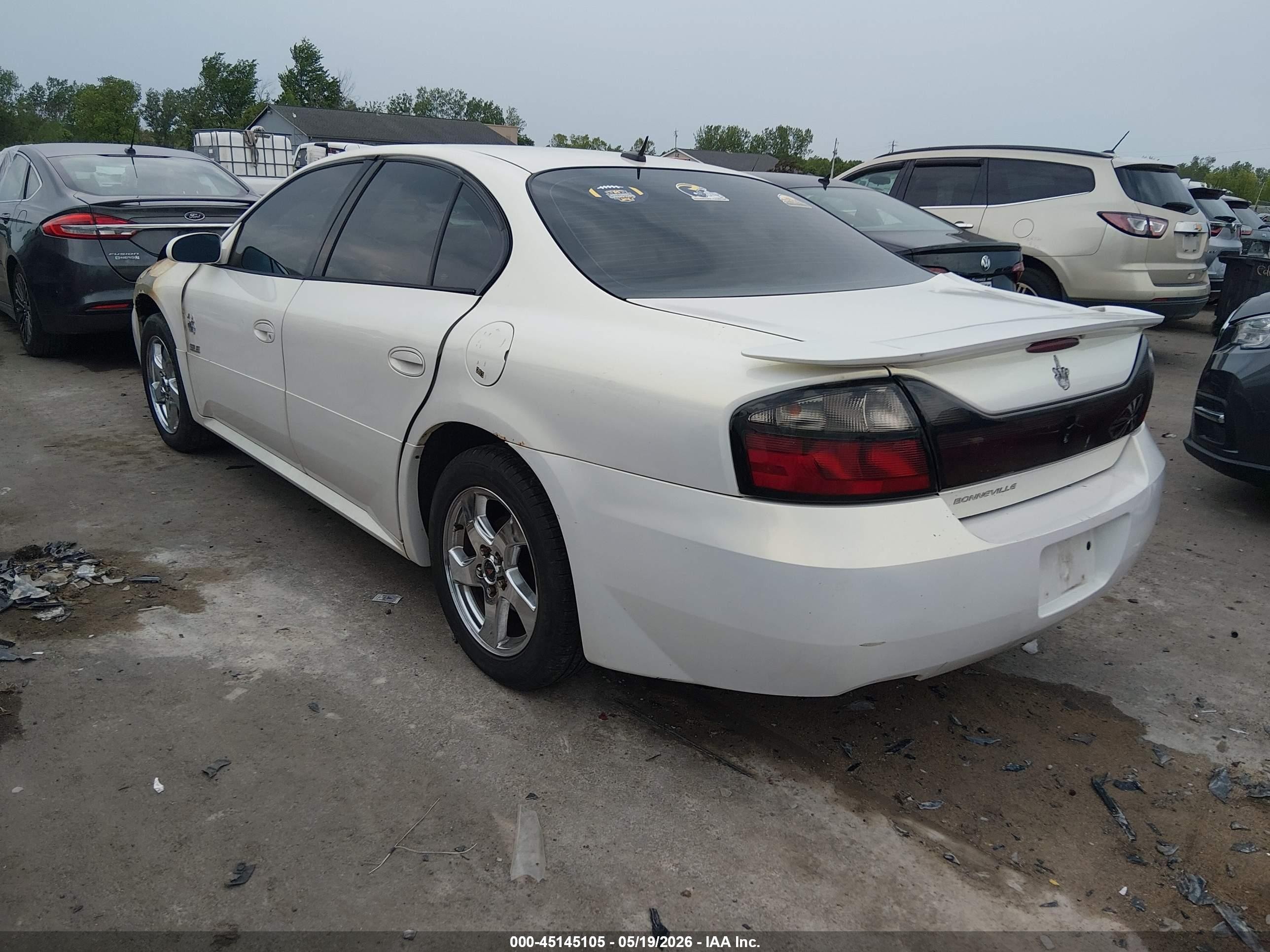 2005 Pontiac Bonneville Sle White vin: 1G2HY52KX5U172080