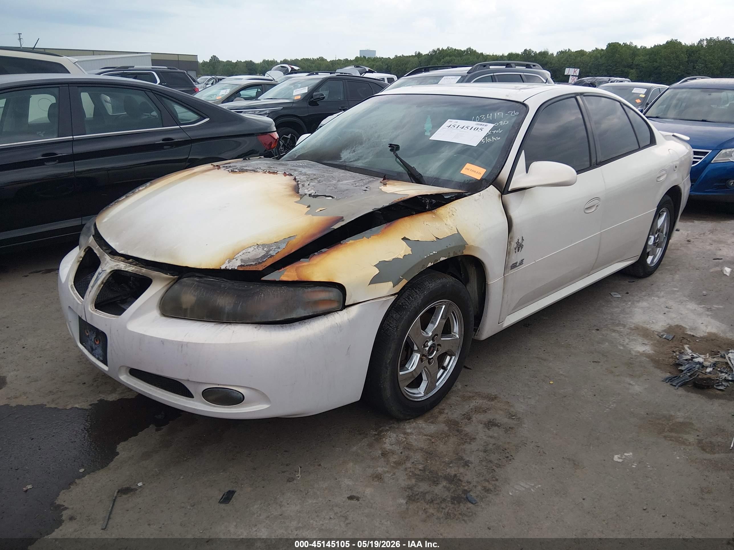 2005 Pontiac Bonneville Sle White vin: 1G2HY52KX5U172080