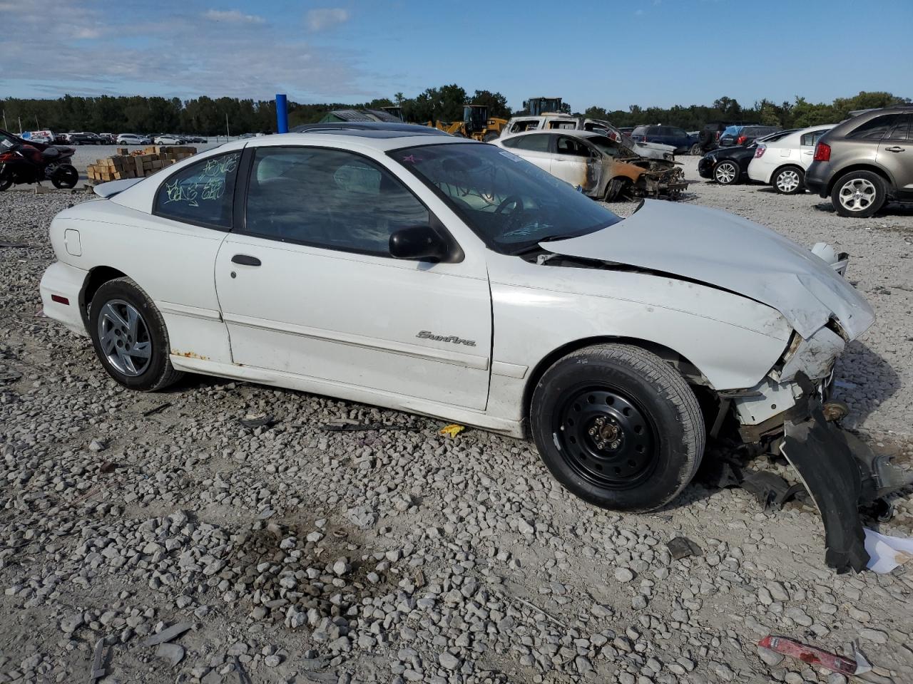 2001 Pontiac Sunfire Se White vin: 1G2JB124017390499
