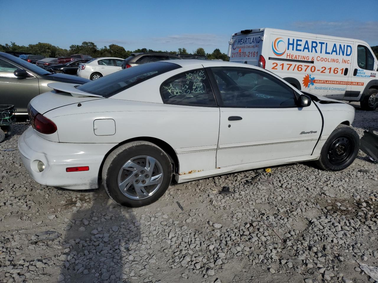 2001 Pontiac Sunfire Se White vin: 1G2JB124017390499