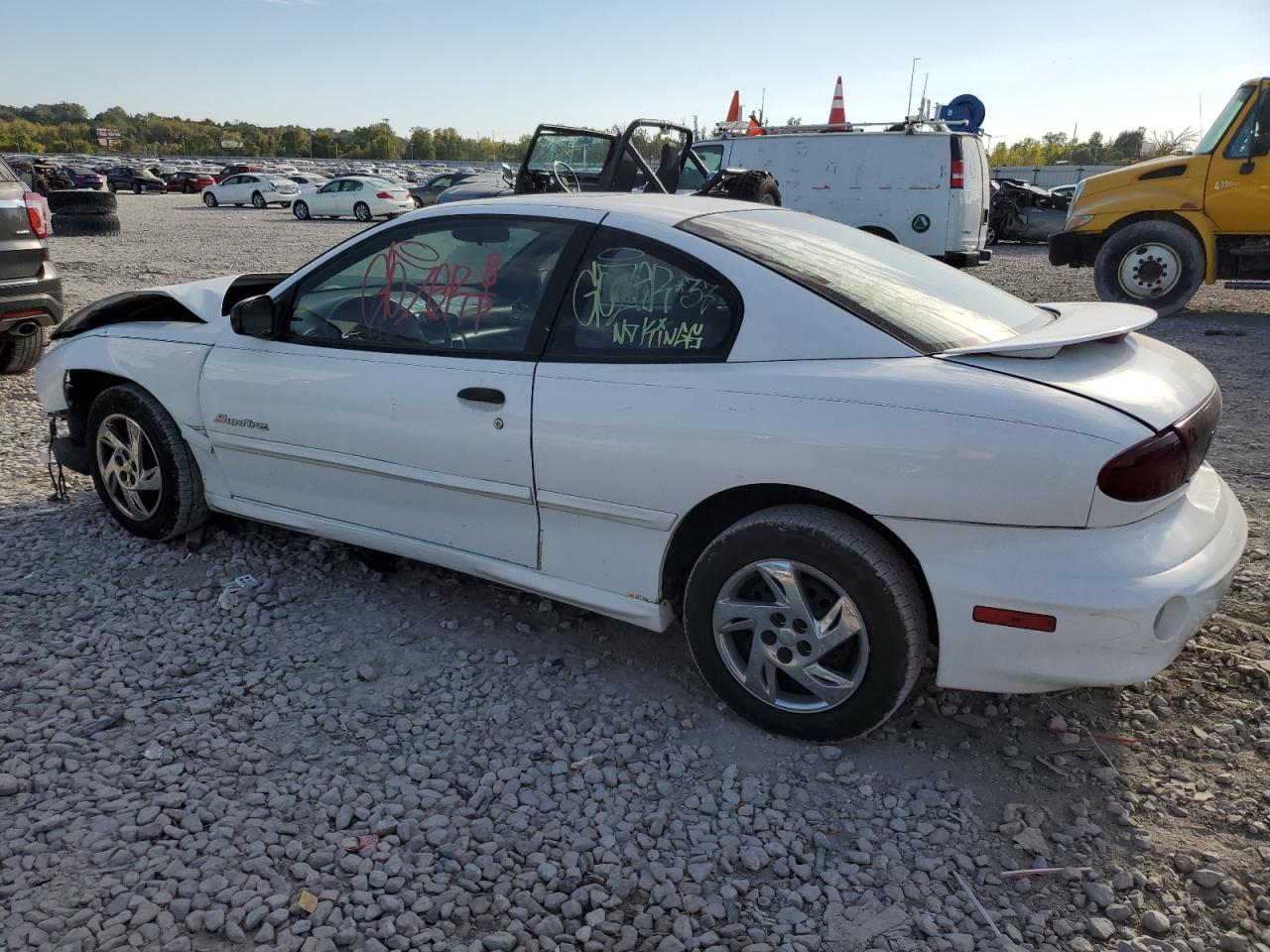 2001 Pontiac Sunfire Se White vin: 1G2JB124017390499