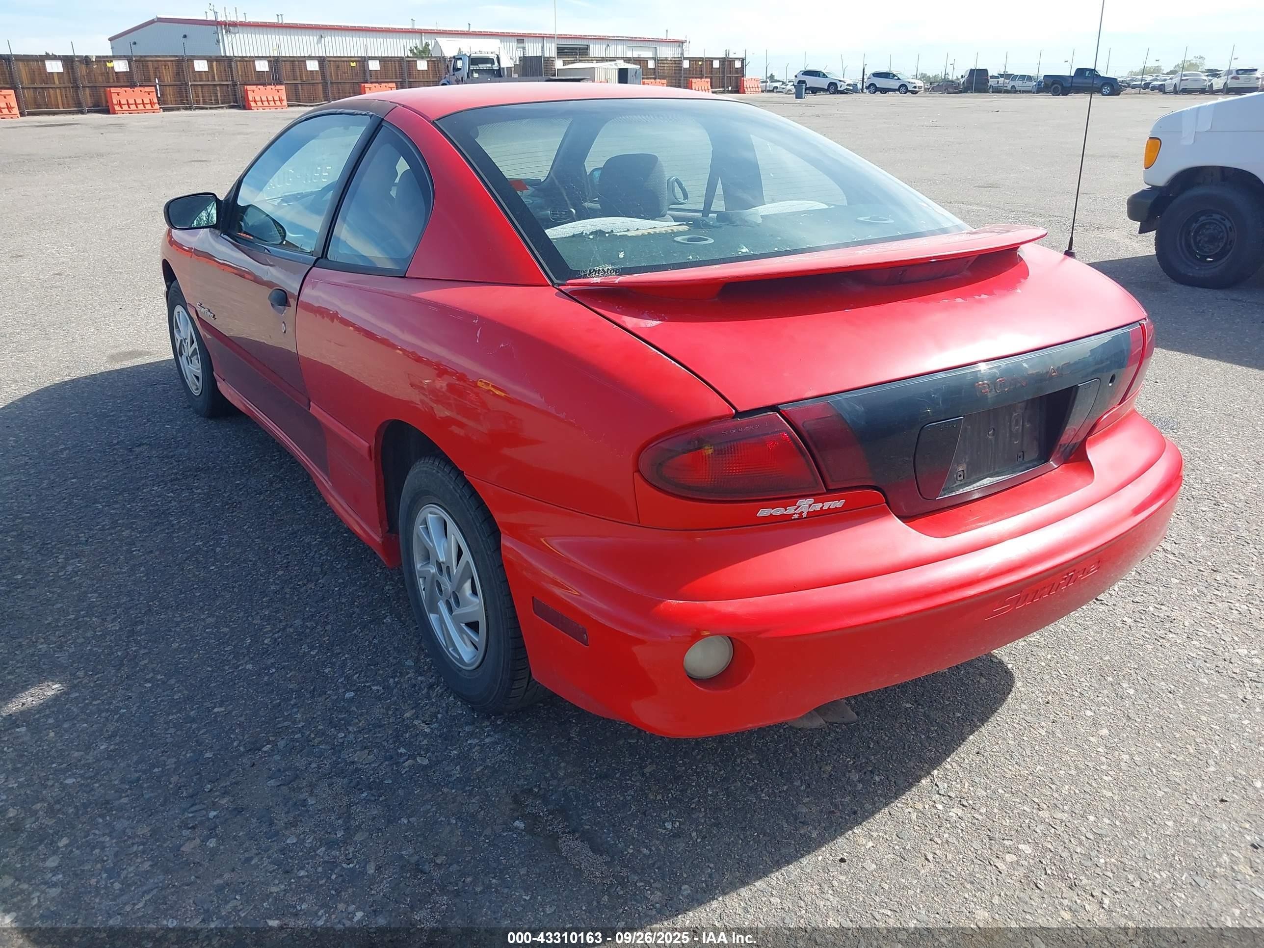 2001 Pontiac Sunfire Se Red vin: 1G2JB124217206261
