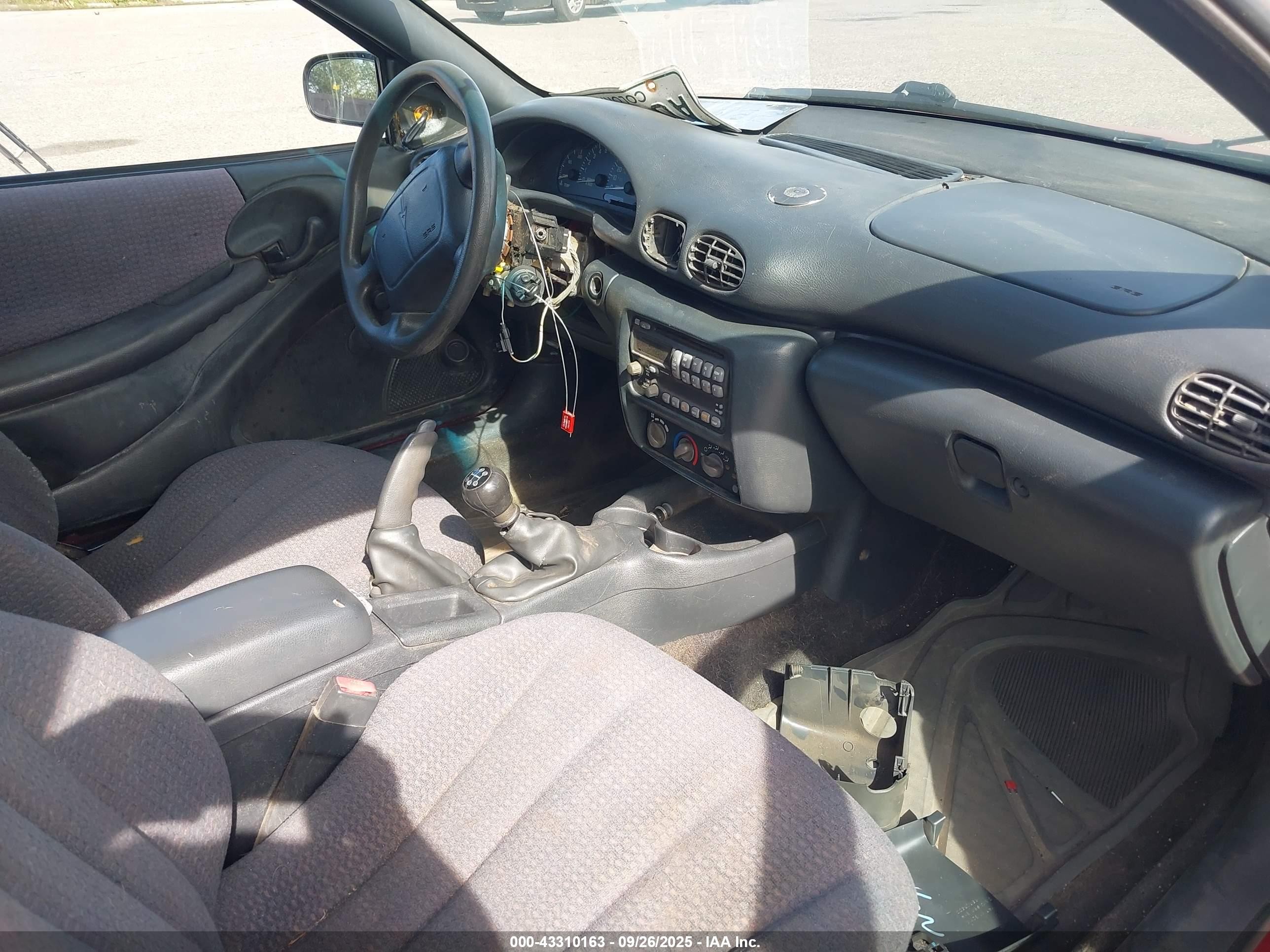 2001 Pontiac Sunfire Se Red vin: 1G2JB124217206261