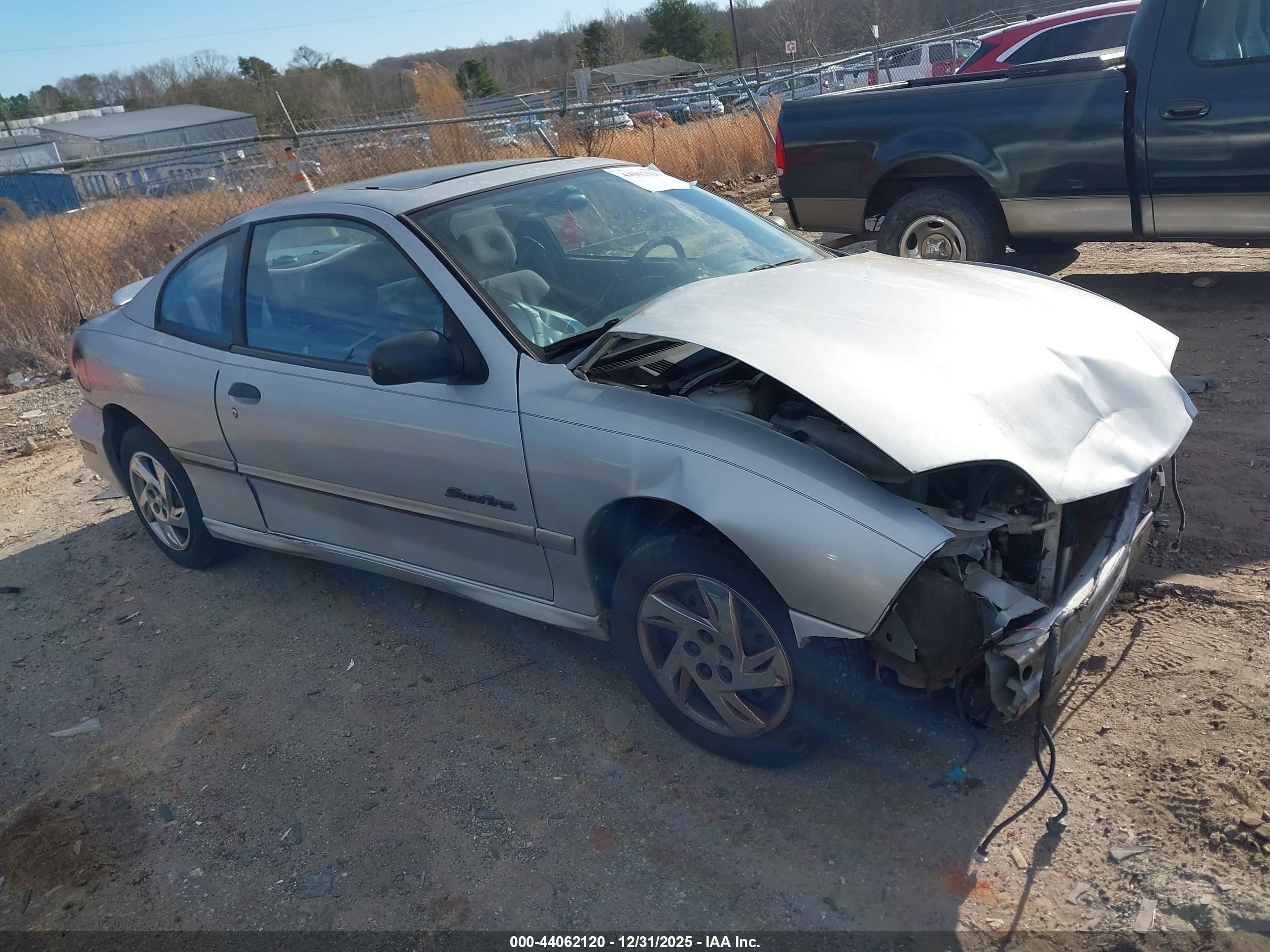 2001 Pontiac Sunfire Se Silver vin: 1G2JB124317114088