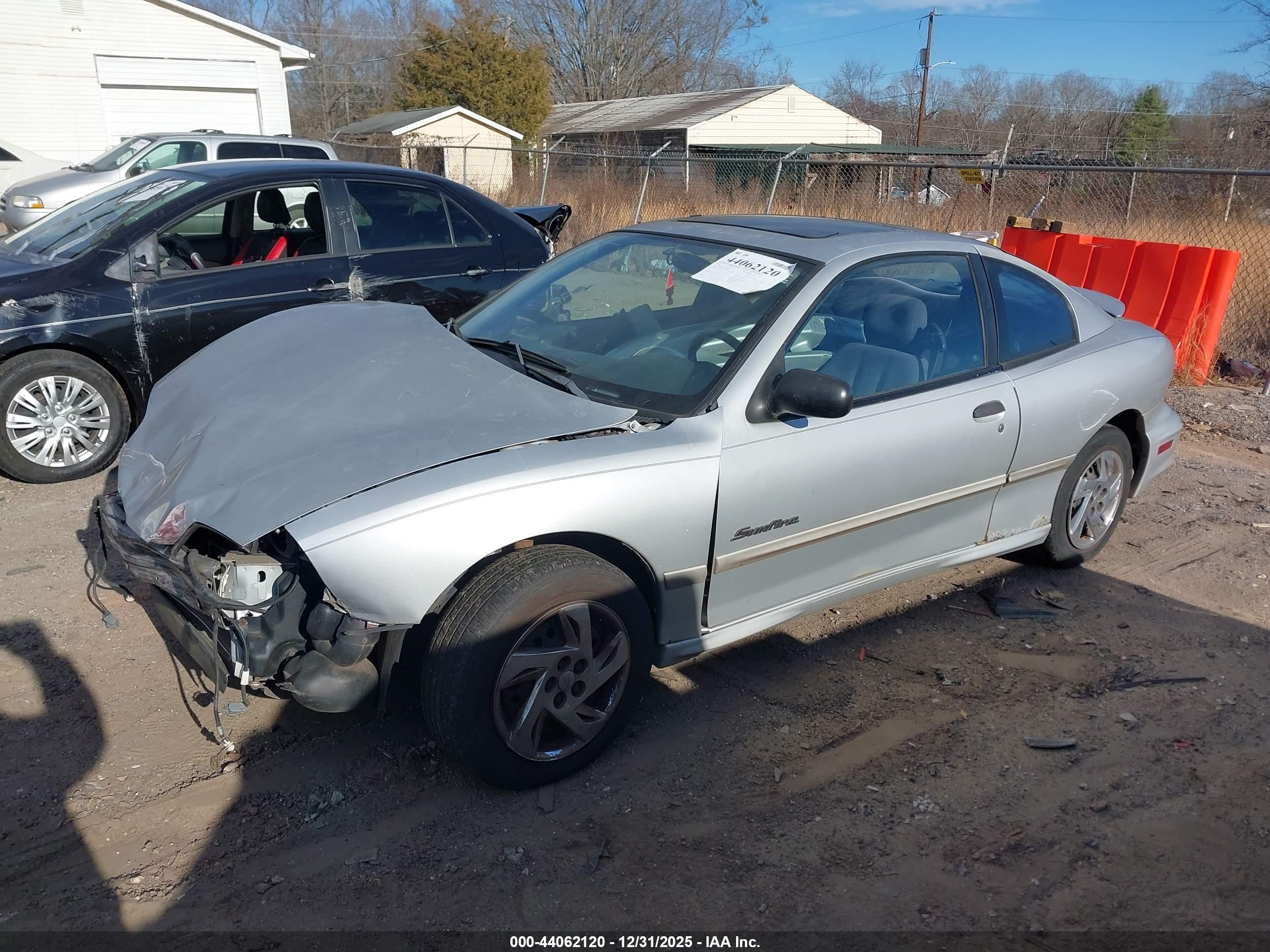 2001 Pontiac Sunfire Se Silver vin: 1G2JB124317114088