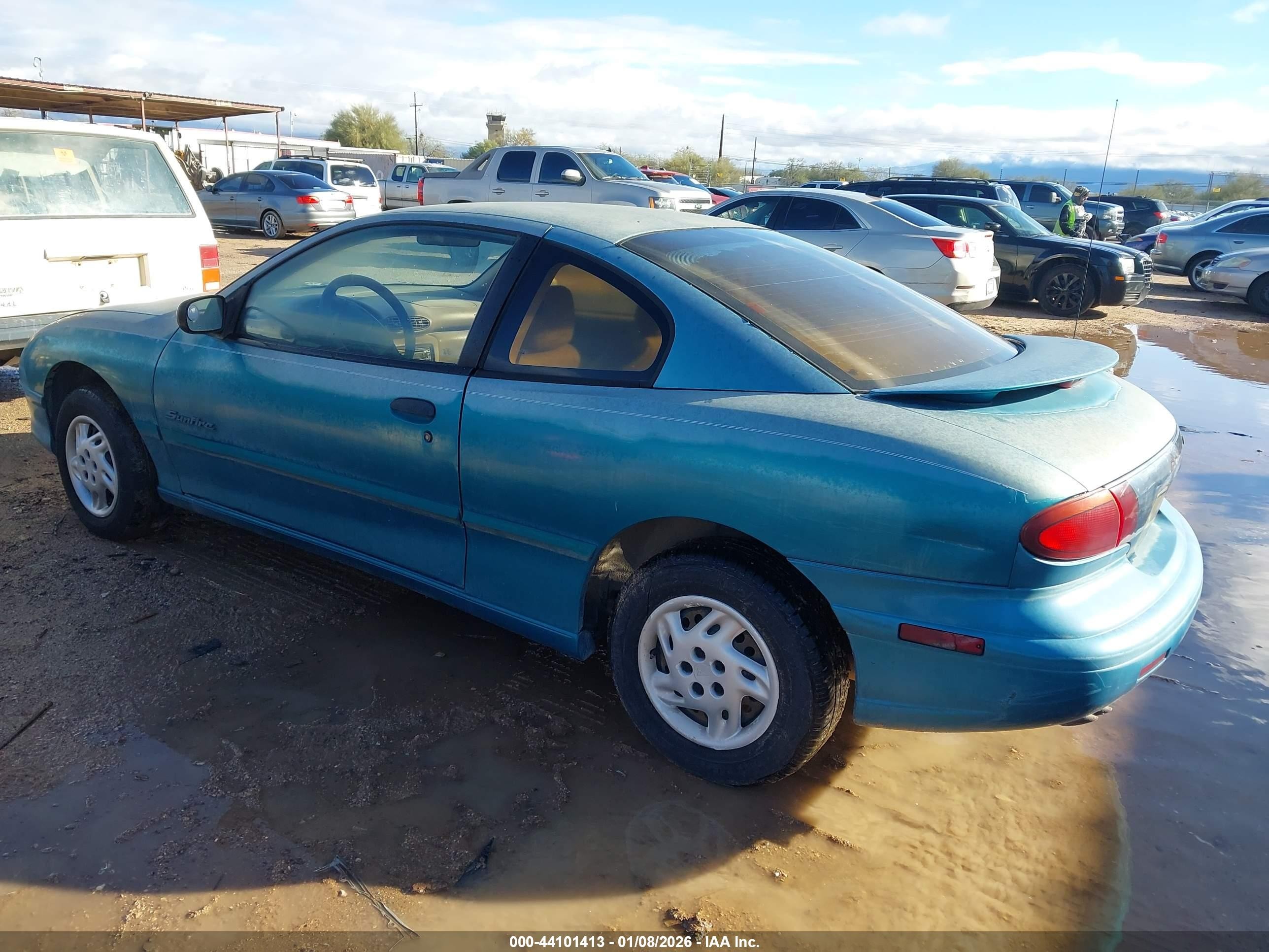 1997 Pontiac Sunfire Se Green vin: 1G2JB1249V7610955