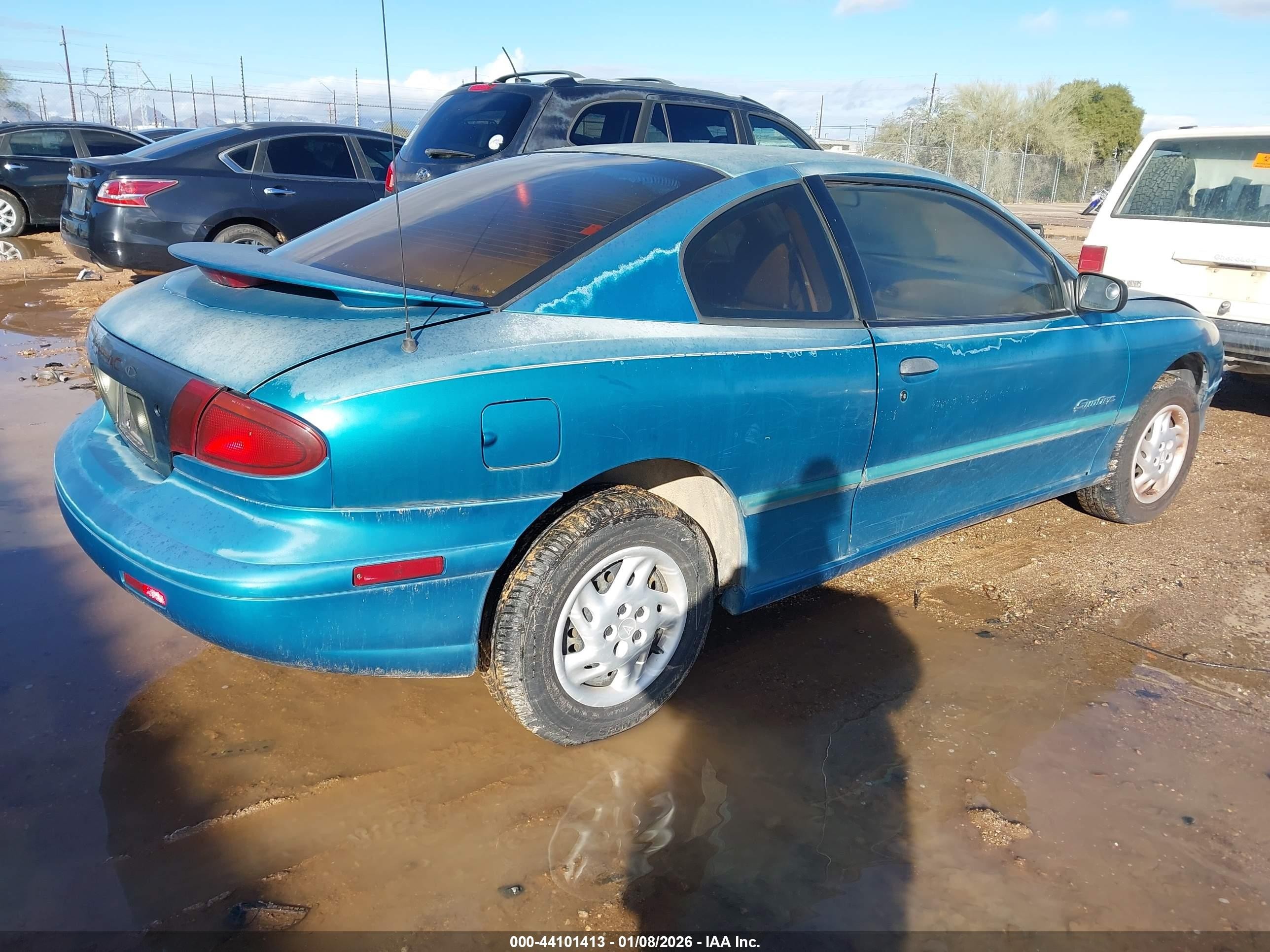 1997 Pontiac Sunfire Se Green vin: 1G2JB1249V7610955