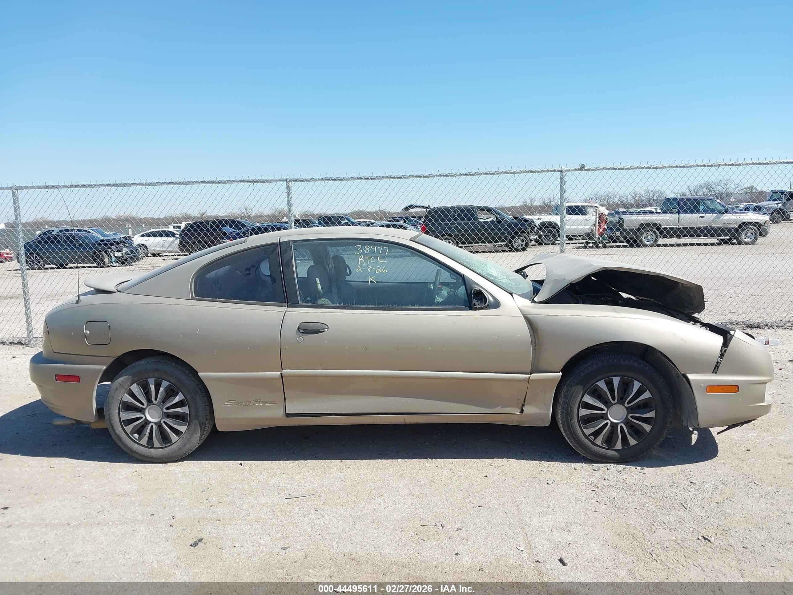 2003 Pontiac Sunfire   Tan vin: 1G2JB12F037362660