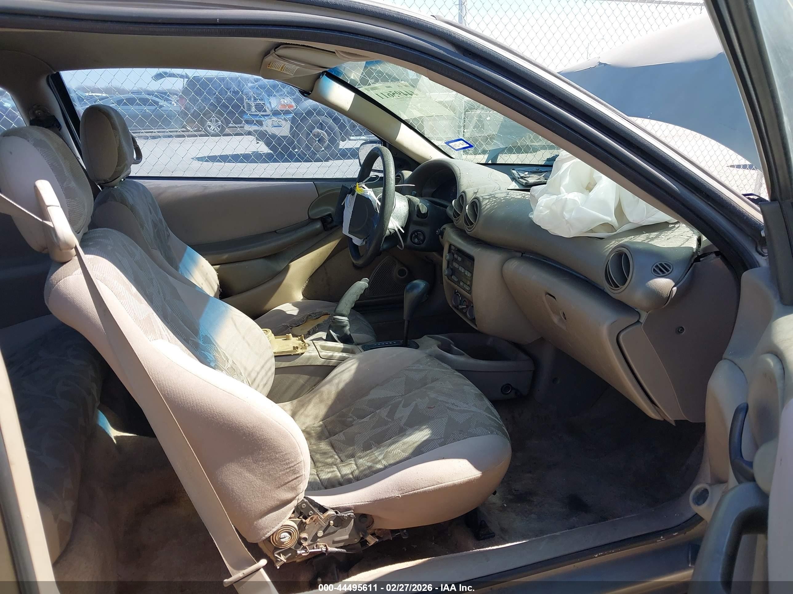 2003 Pontiac Sunfire   Tan vin: 1G2JB12F037362660