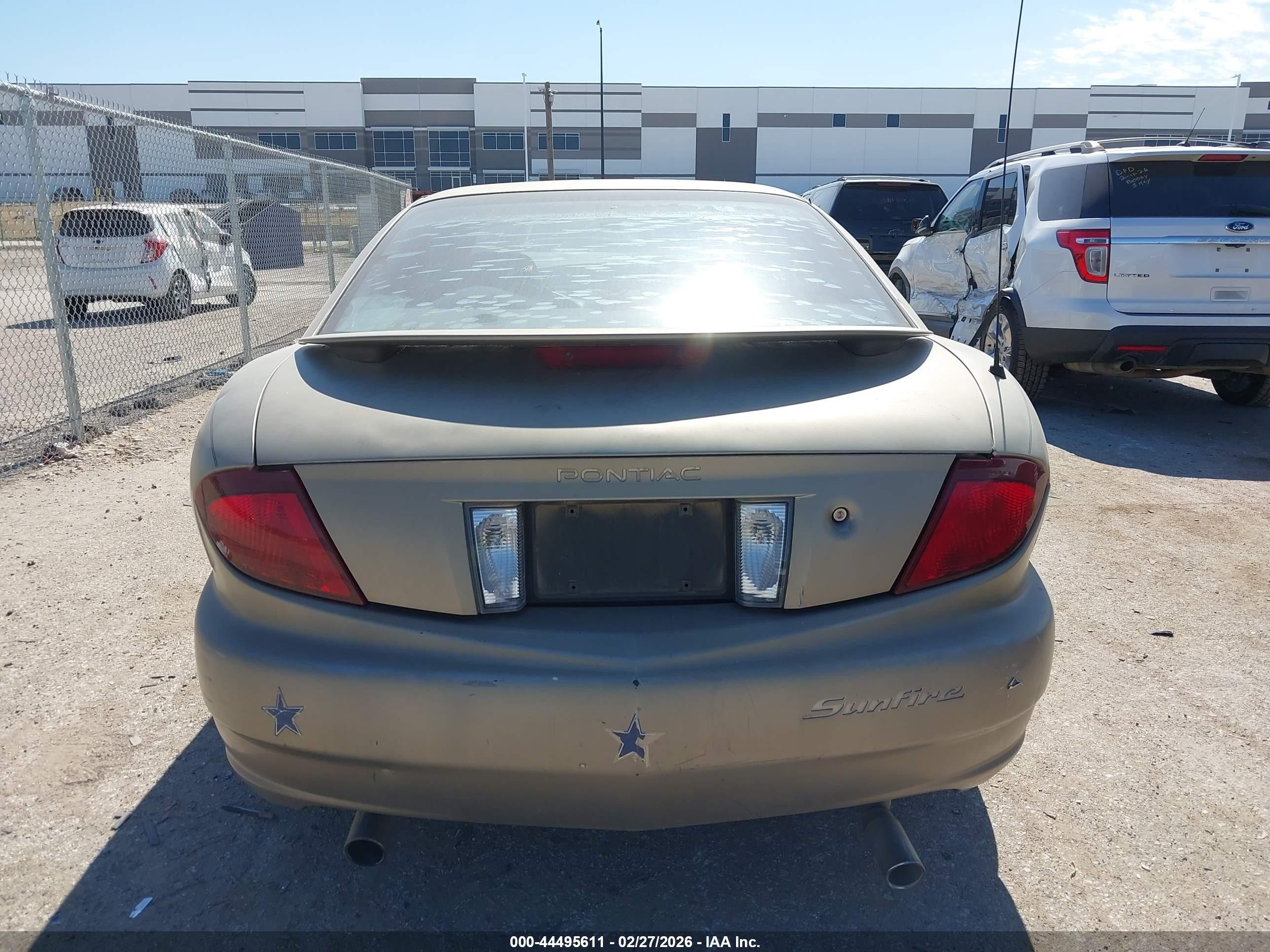 2003 Pontiac Sunfire   Tan vin: 1G2JB12F037362660