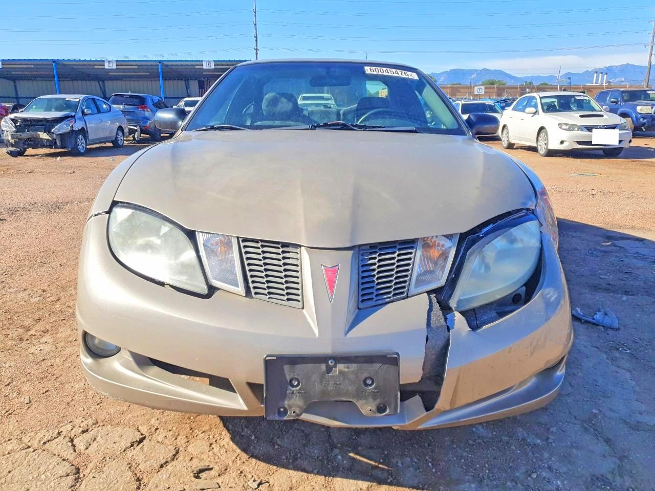 2003 Pontiac Sunfire Gold vin: 1G2JB12F137369858