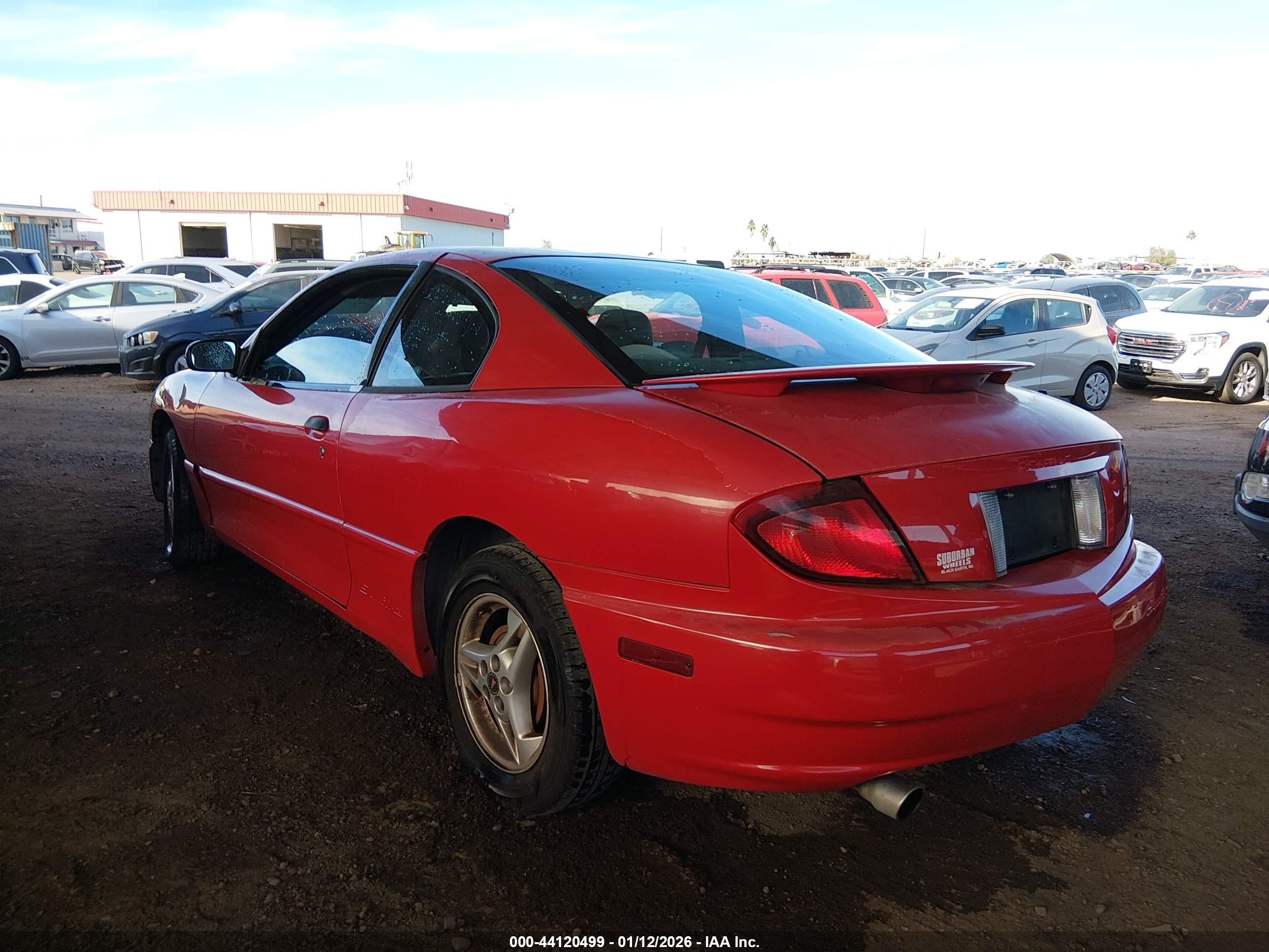 2004 Pontiac Sunfire   Красный vin: 1G2JB12F147350860