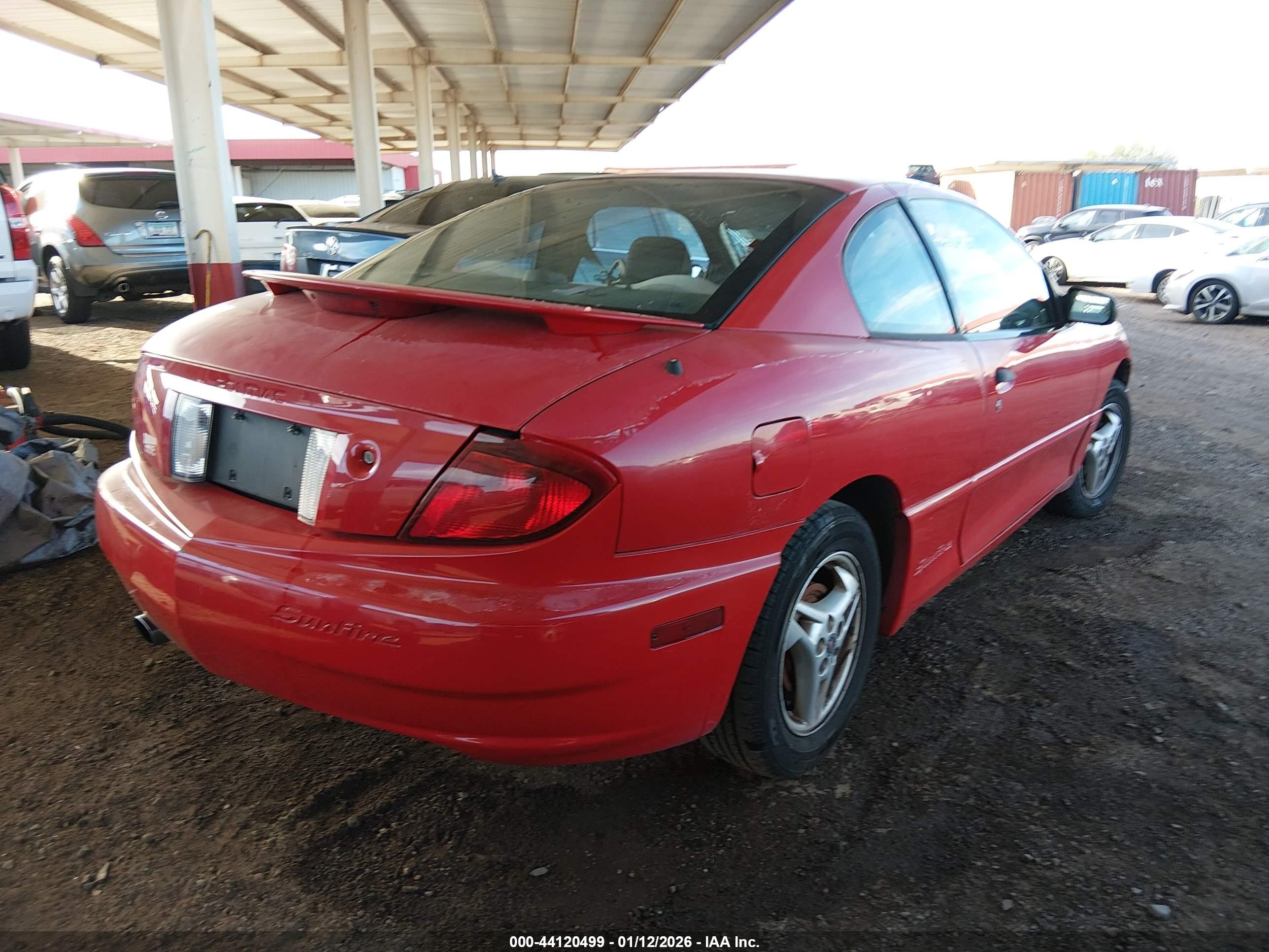 2004 Pontiac Sunfire   Красный vin: 1G2JB12F147350860