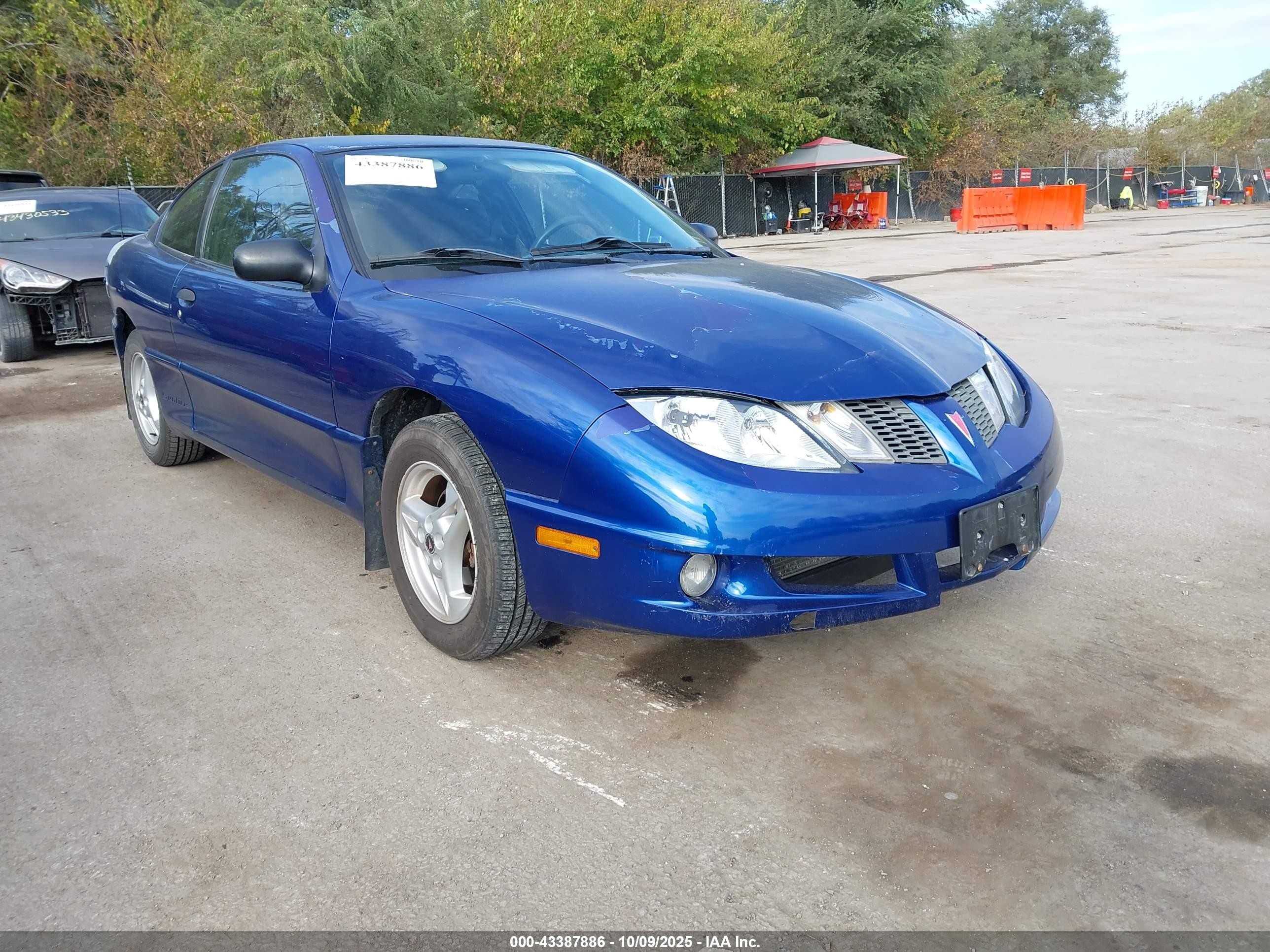 2003 Pontiac Sunfire Blue vin: 1G2JB12F237155249