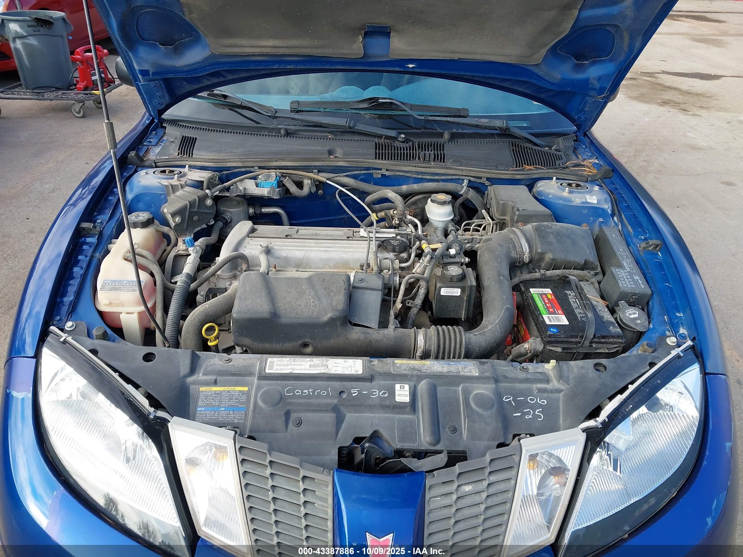 2003 Pontiac Sunfire Blue vin: 1G2JB12F237155249