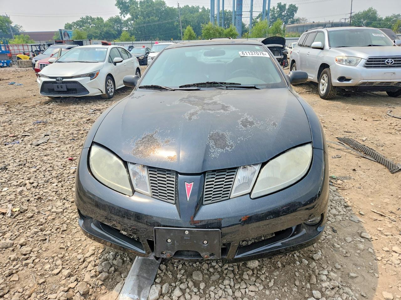 2004 Pontiac Sunfire Black vin: 1G2JB12F247234678