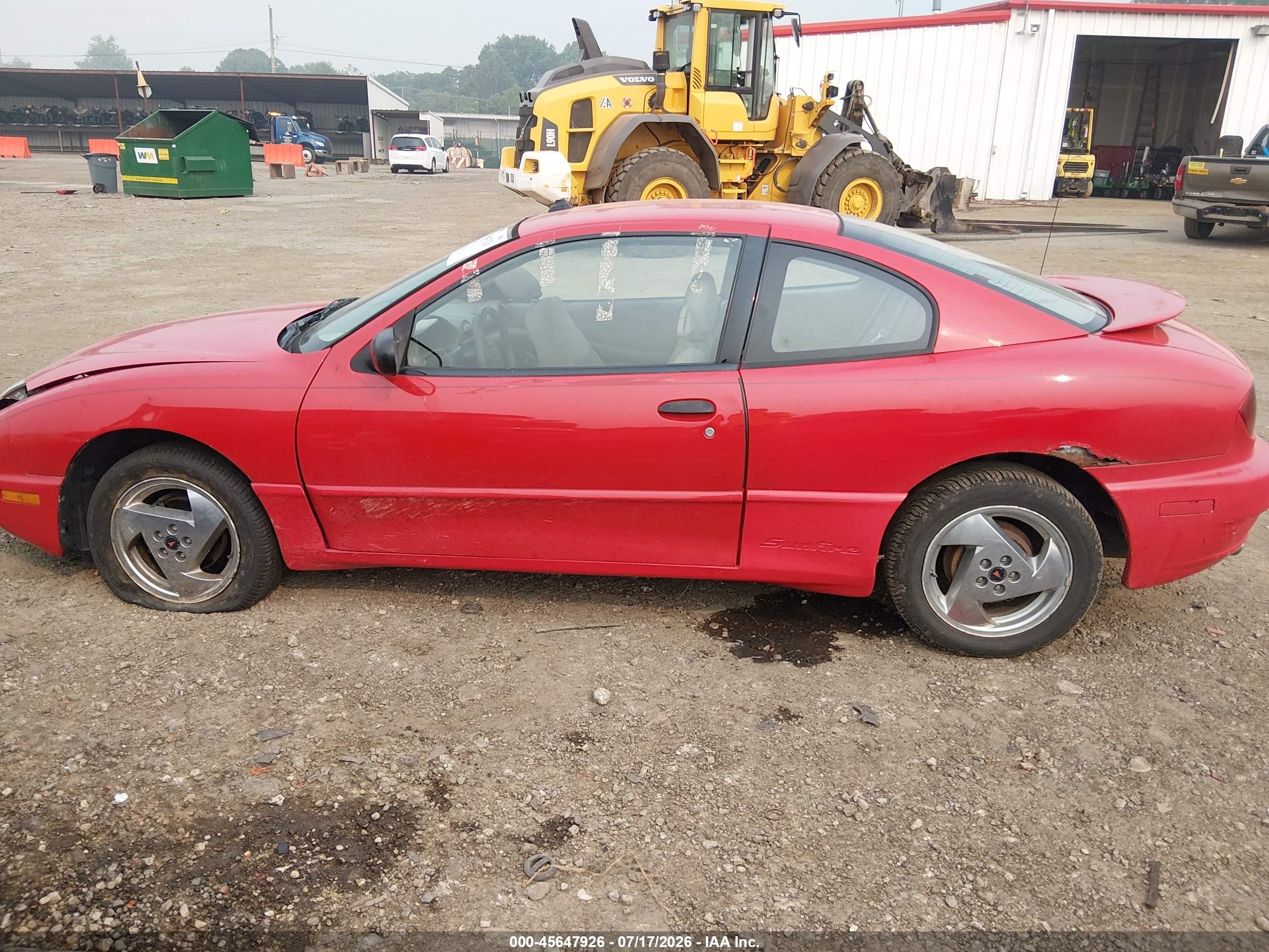 2003 Pontiac Sunfire   Красный vin: 1G2JB12F437179245