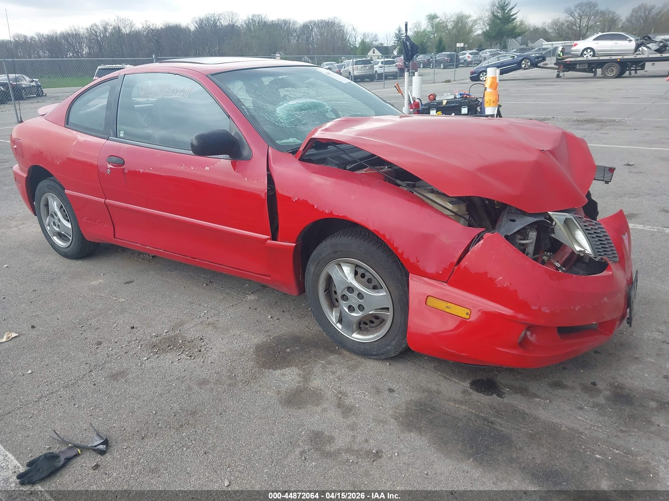 2004 Pontiac Sunfire   Красный vin: 1G2JB12F447164455