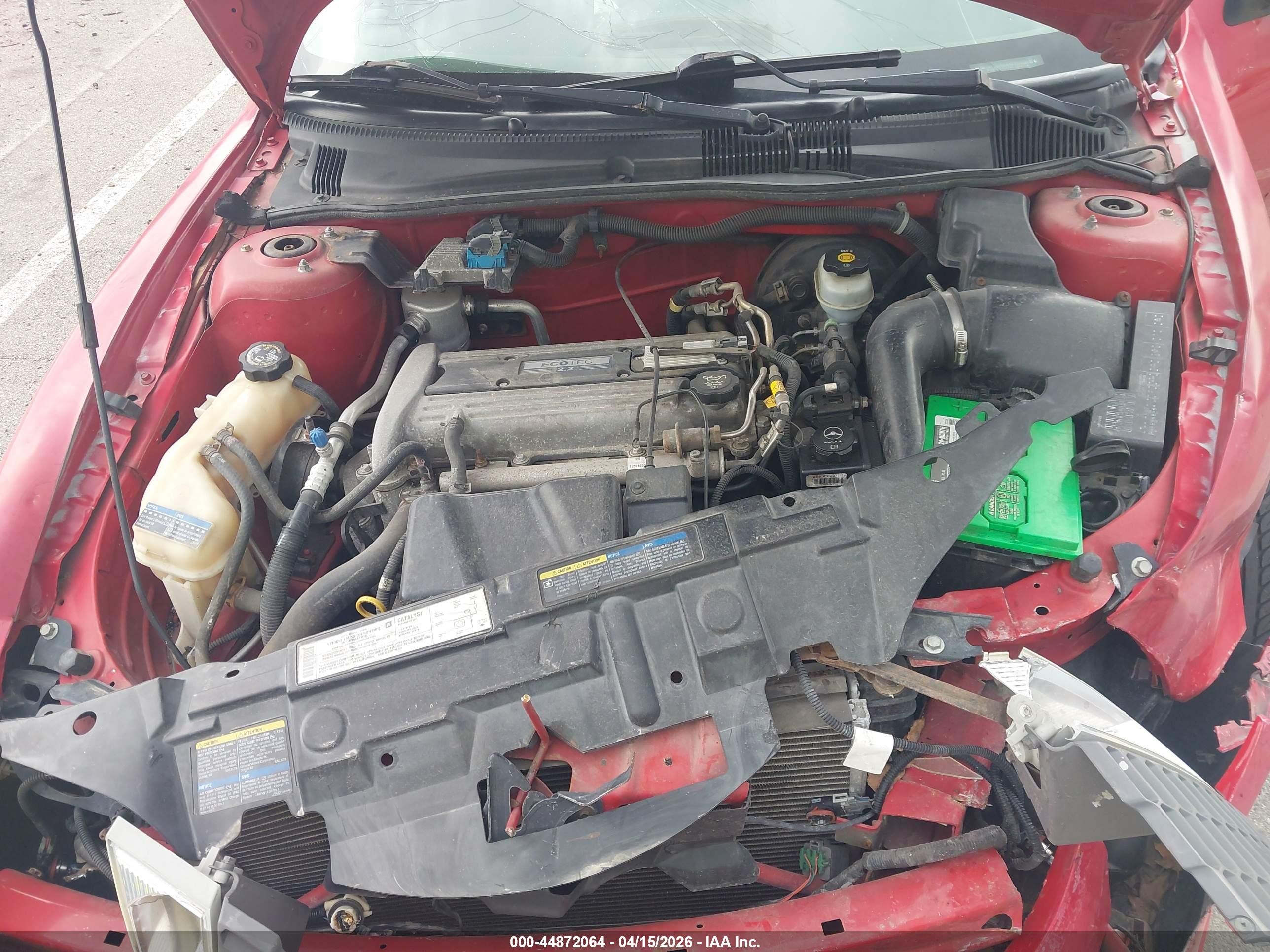 2004 Pontiac Sunfire   Красный vin: 1G2JB12F447164455