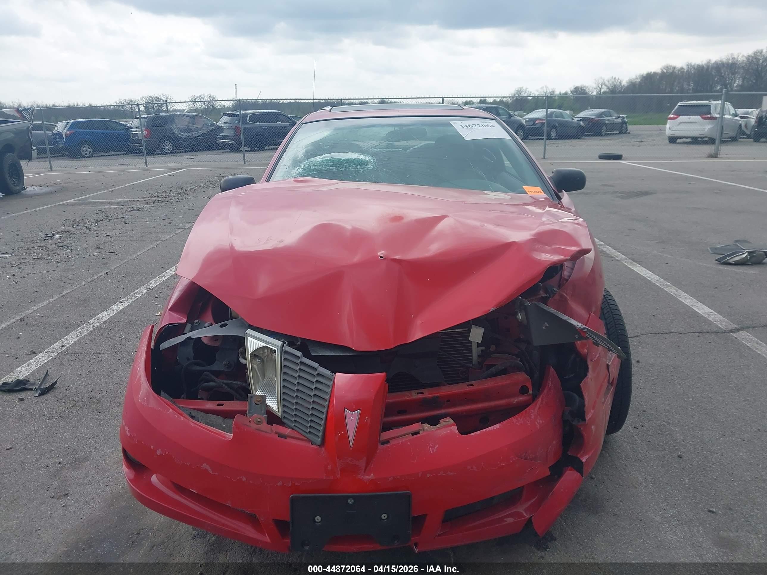 2004 Pontiac Sunfire   Красный vin: 1G2JB12F447164455