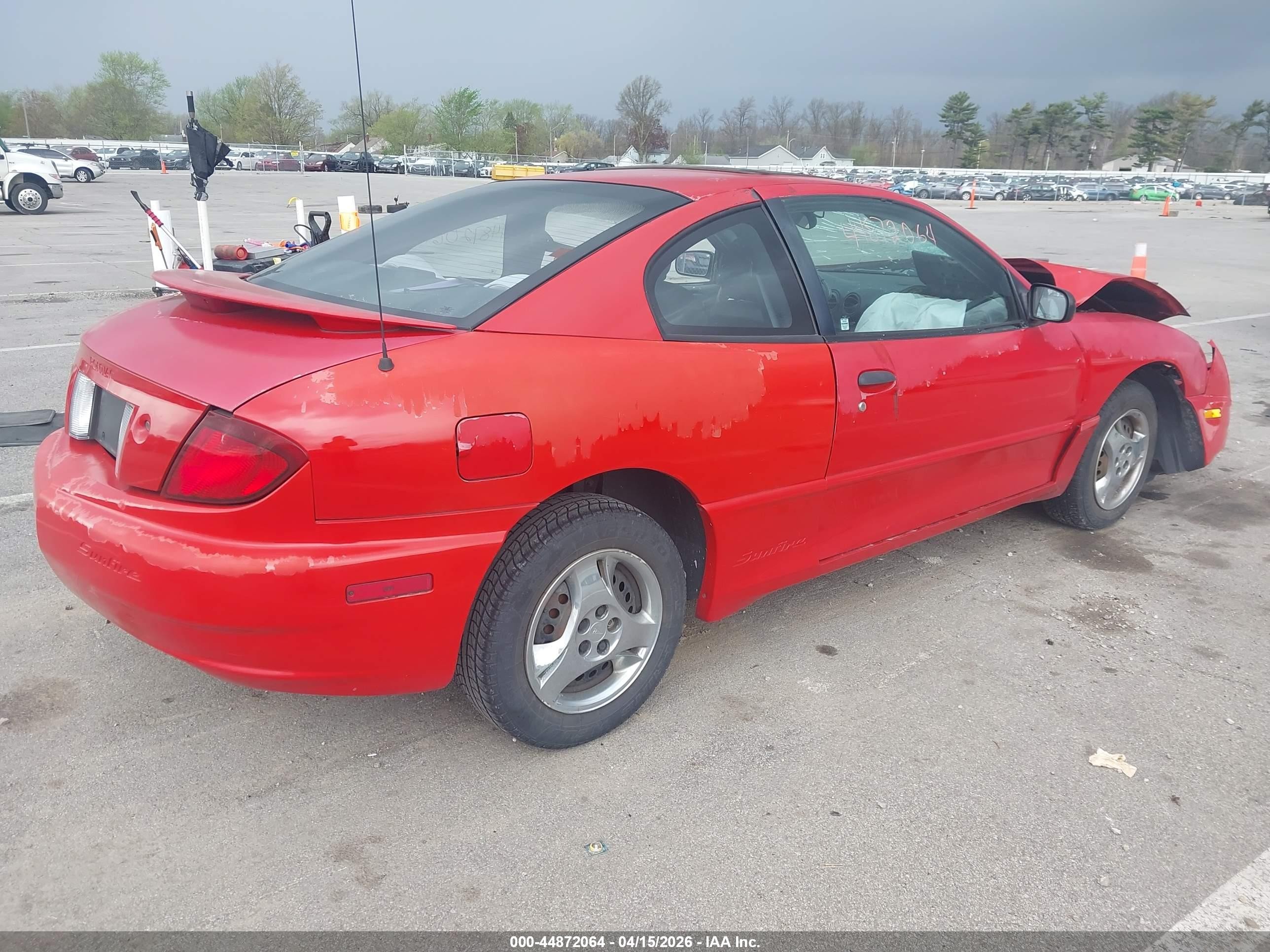 2004 Pontiac Sunfire   Красный vin: 1G2JB12F447164455