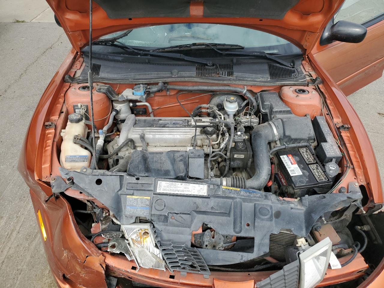 2004 Pontiac Sunfire Orange vin: 1G2JB12F547289514