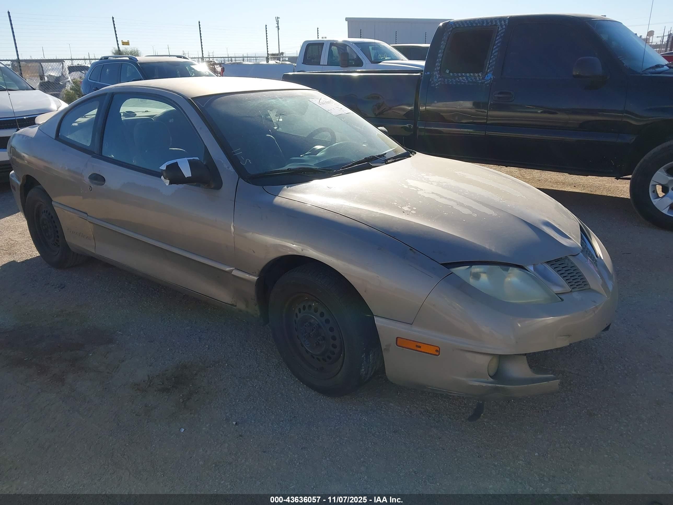 2003 Pontiac Sunfire   Tan vin: 1G2JB12F637113764