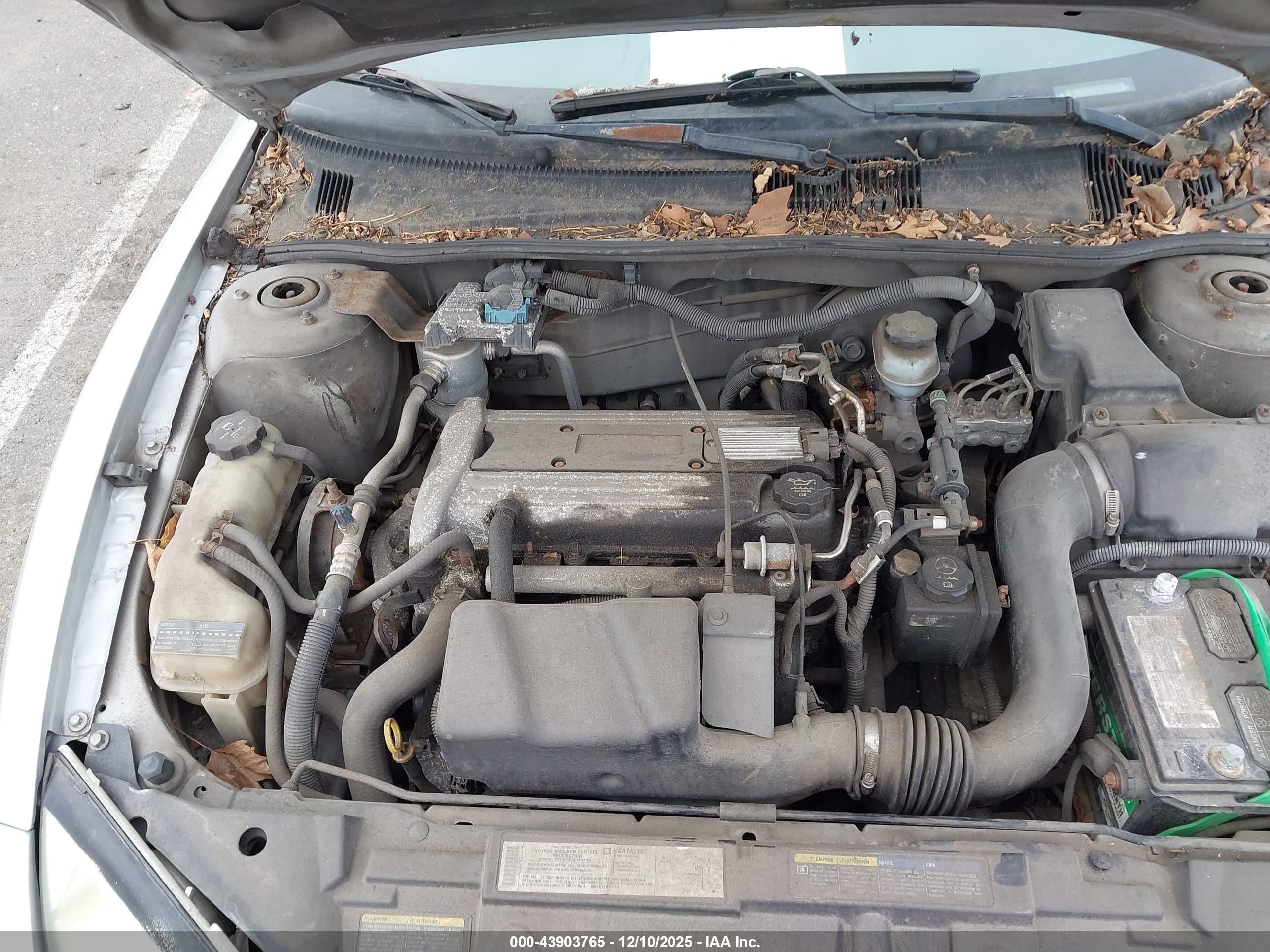 2004 Pontiac Sunfire   Серый vin: 1G2JB12F647221450