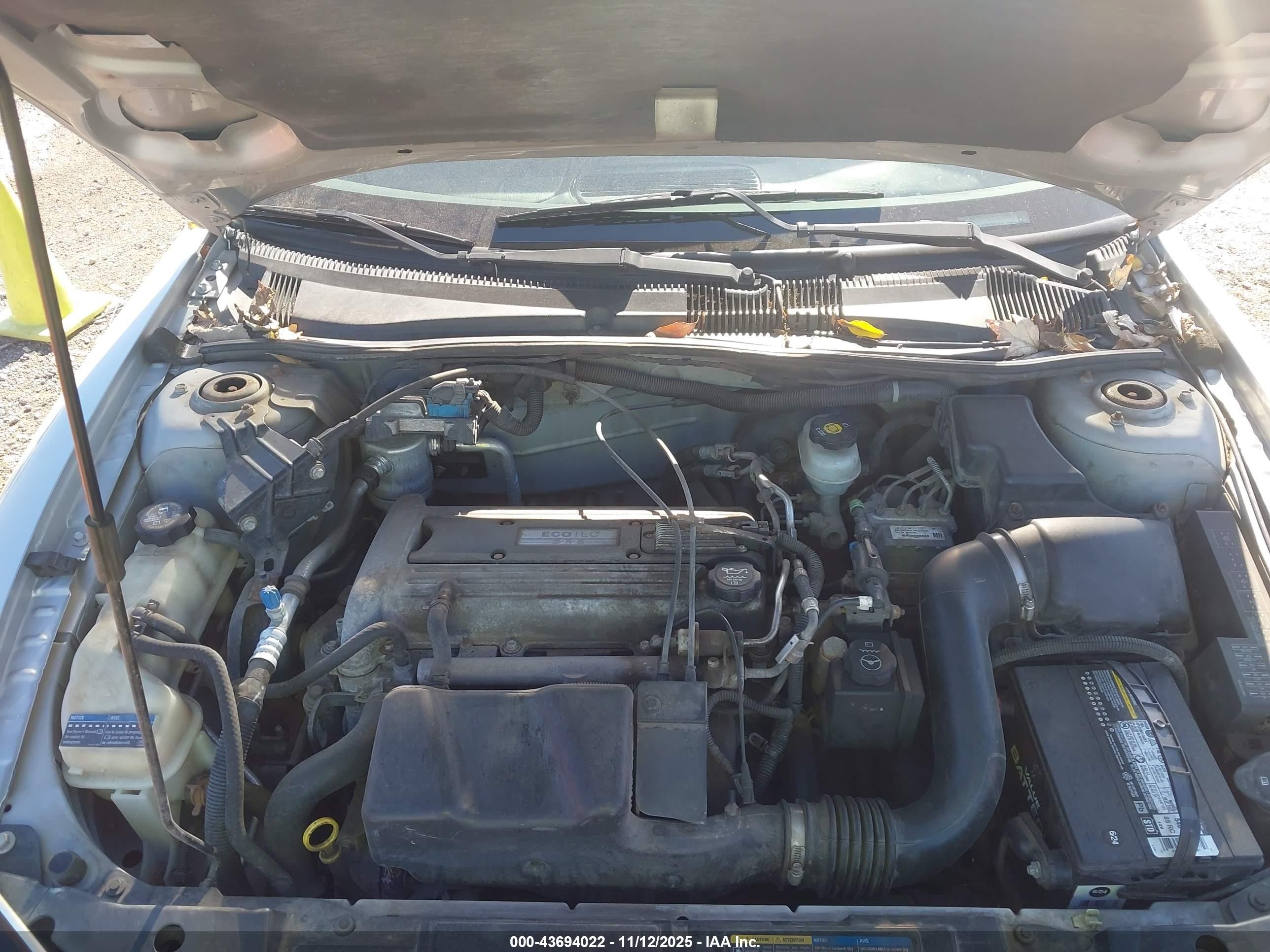 2004 Pontiac Sunfire   Silver vin: 1G2JB12F647350224