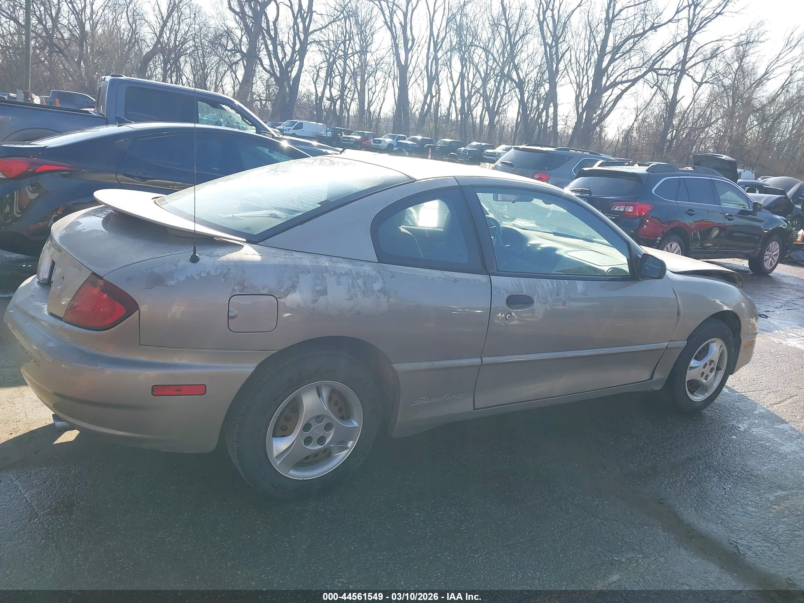 2003 Pontiac Sunfire   Желто-коричневый vin: 1G2JB12F737259882