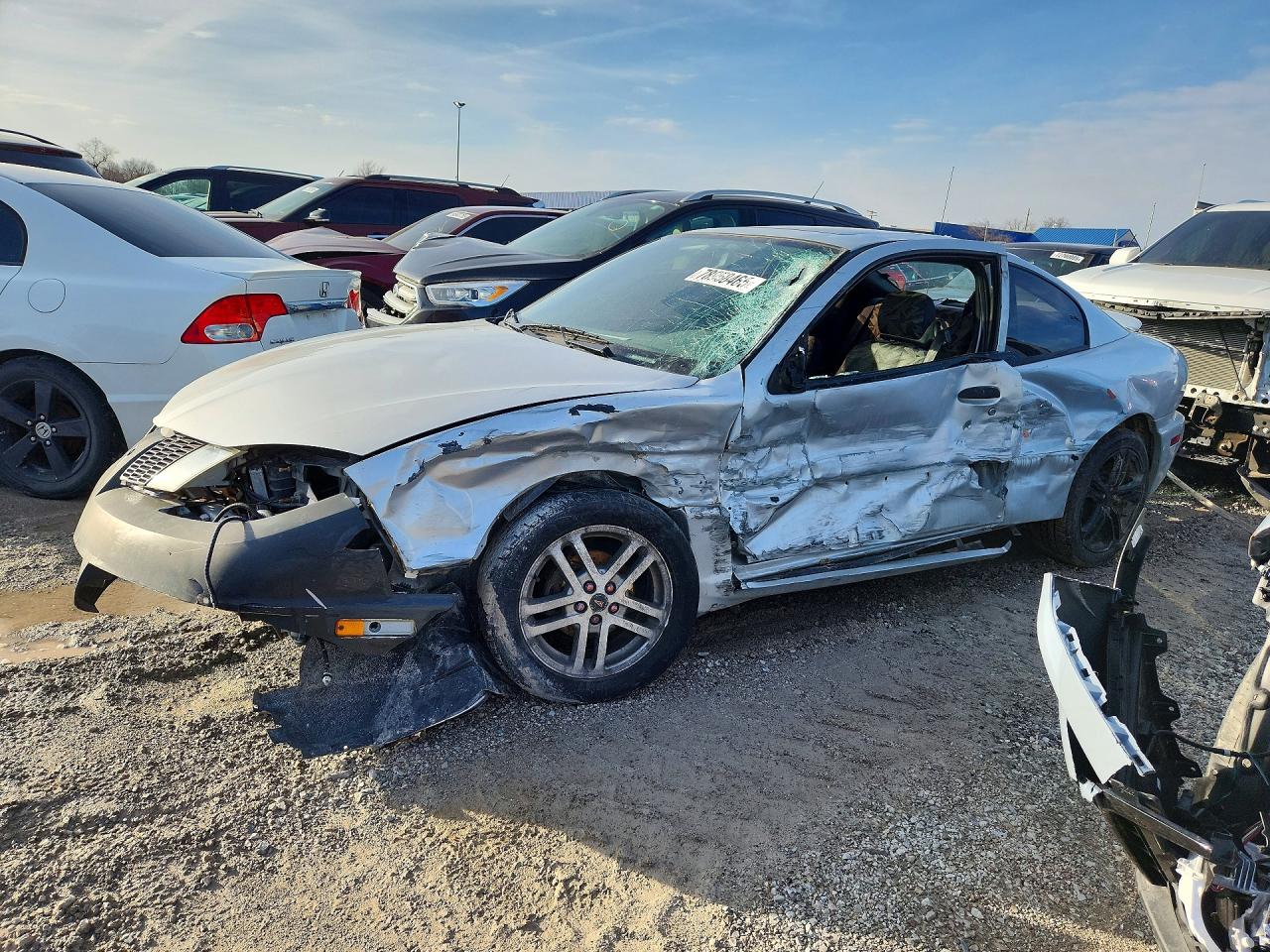 2003 Pontiac Sunfire Silver vin: 1G2JB12F737366155