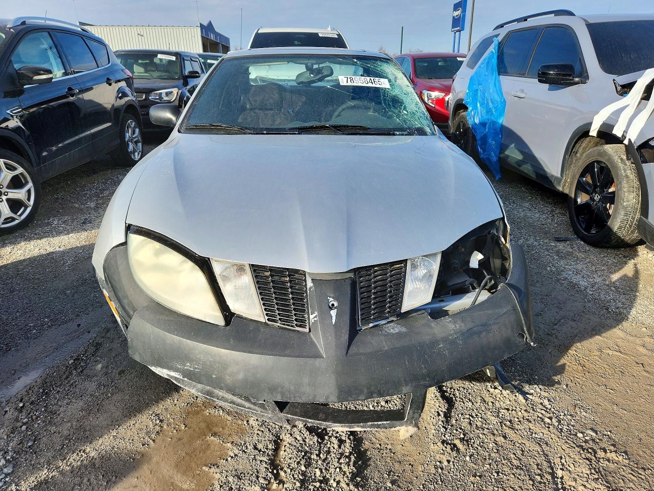 2003 Pontiac Sunfire Silver vin: 1G2JB12F737366155