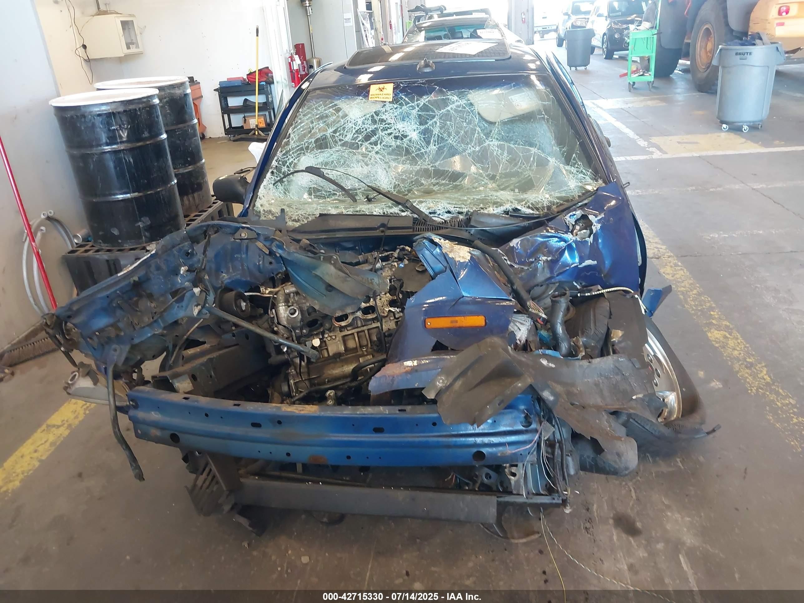 2004 Pontiac Sunfire   Синий vin: 1G2JB12F747146239