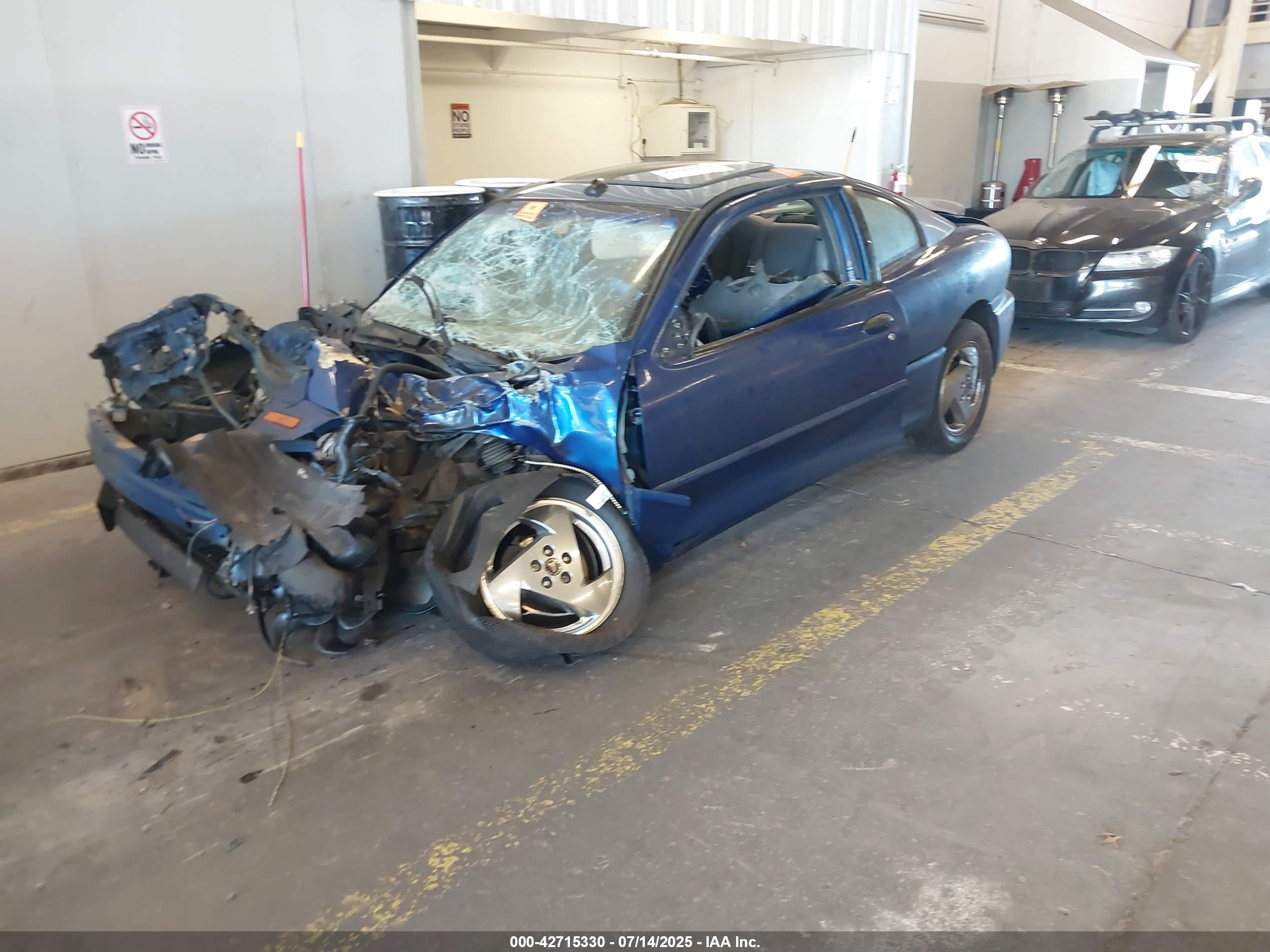 2004 Pontiac Sunfire   Синий vin: 1G2JB12F747146239