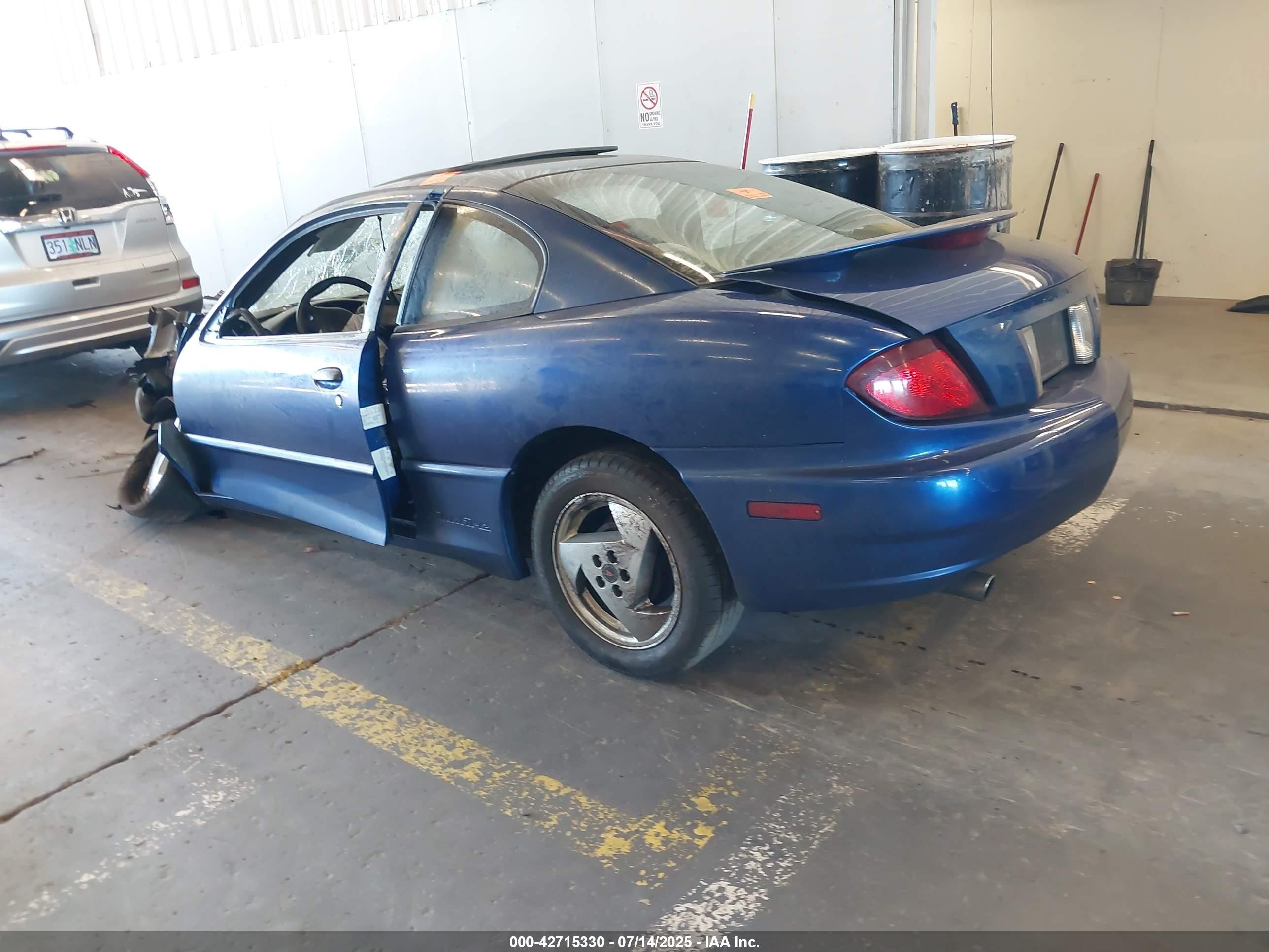 2004 Pontiac Sunfire   Синий vin: 1G2JB12F747146239