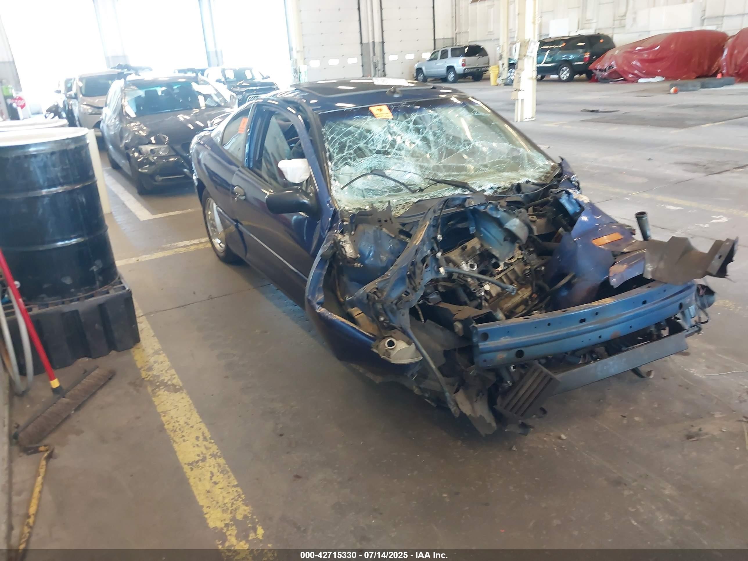 2004 Pontiac Sunfire   Синий vin: 1G2JB12F747146239