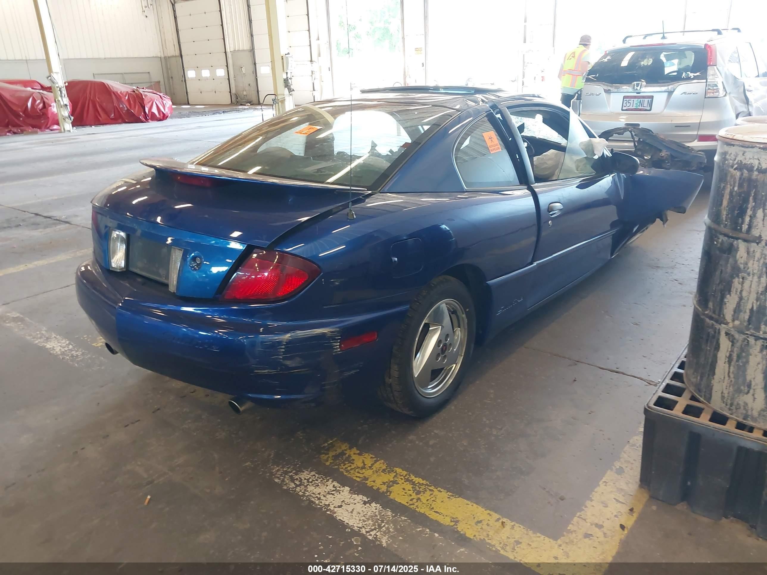 2004 Pontiac Sunfire   Синий vin: 1G2JB12F747146239