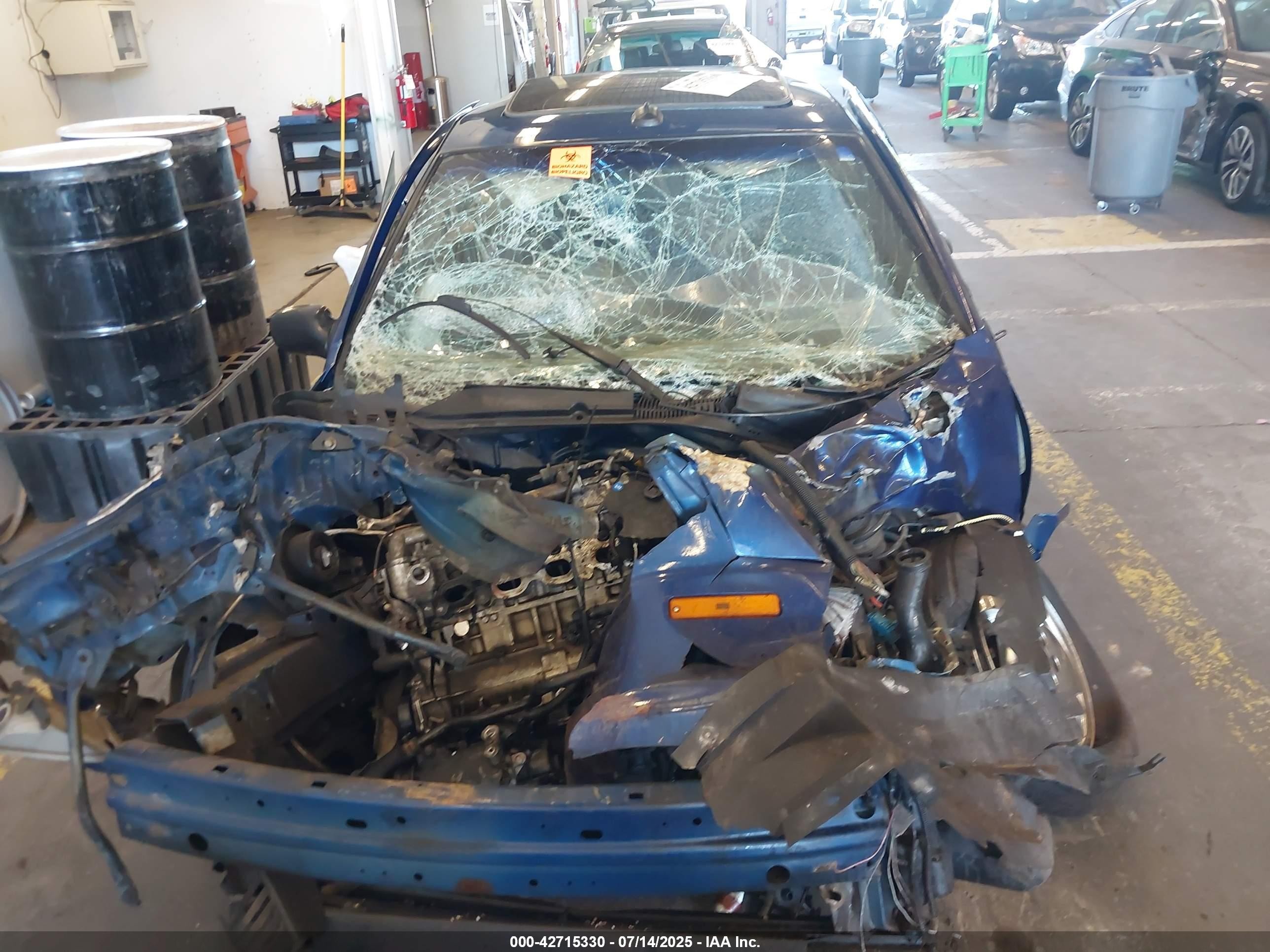 2004 Pontiac Sunfire   Синий vin: 1G2JB12F747146239