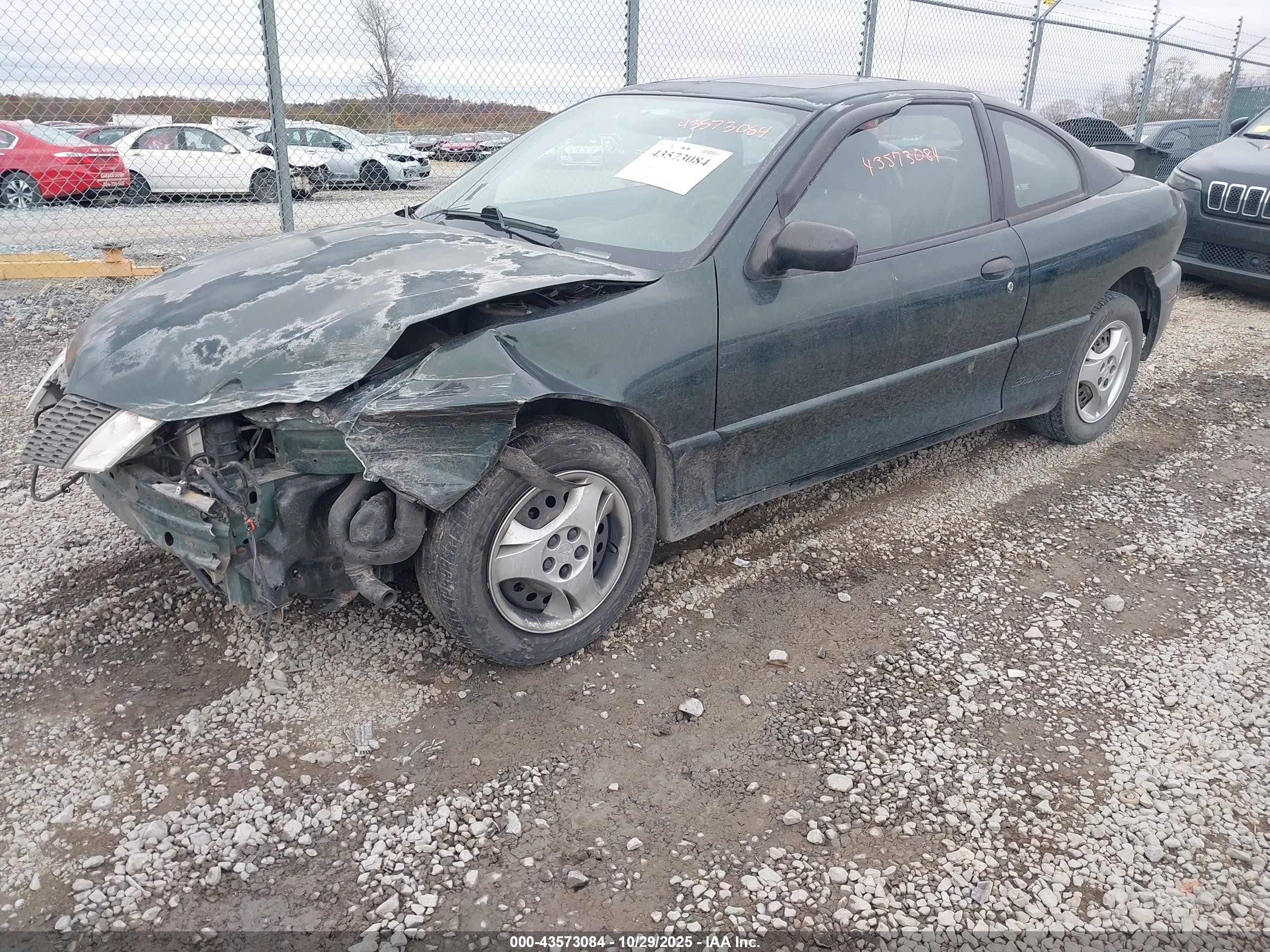 2003 Pontiac Sunfire   Green vin: 1G2JB12F837296021