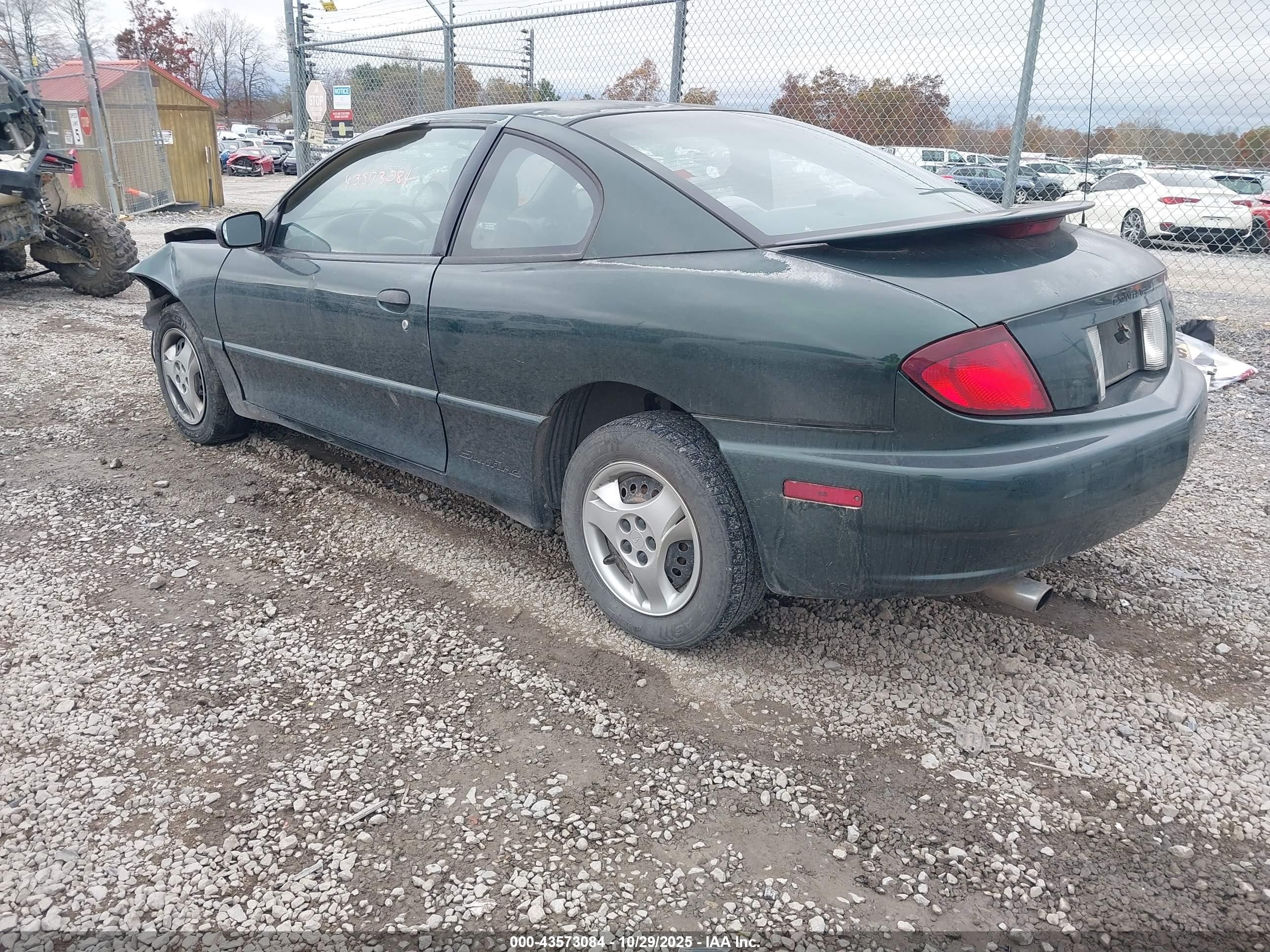 2003 Pontiac Sunfire   Green vin: 1G2JB12F837296021