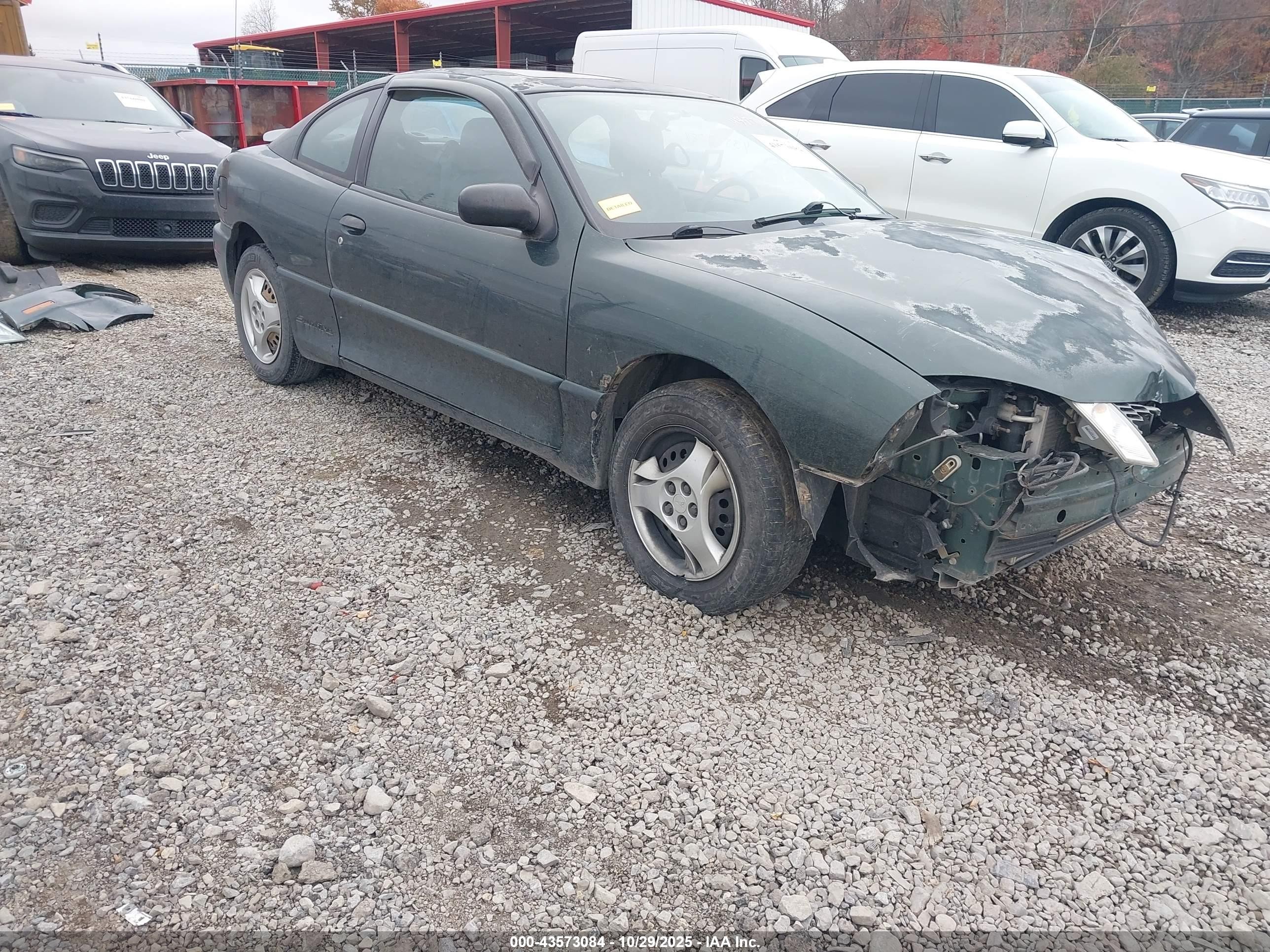 2003 Pontiac Sunfire   Green vin: 1G2JB12F837296021
