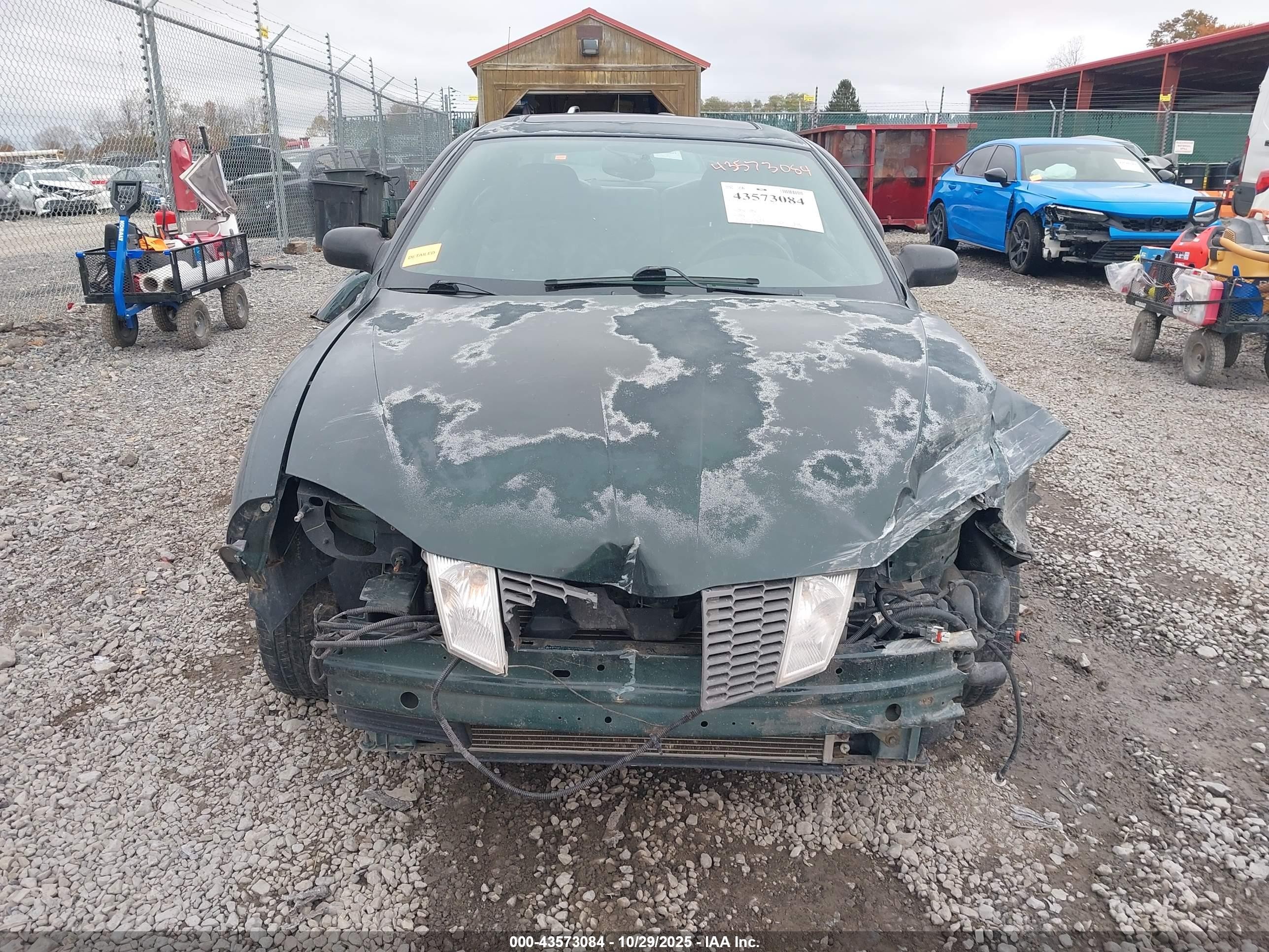 2003 Pontiac Sunfire   Green vin: 1G2JB12F837296021