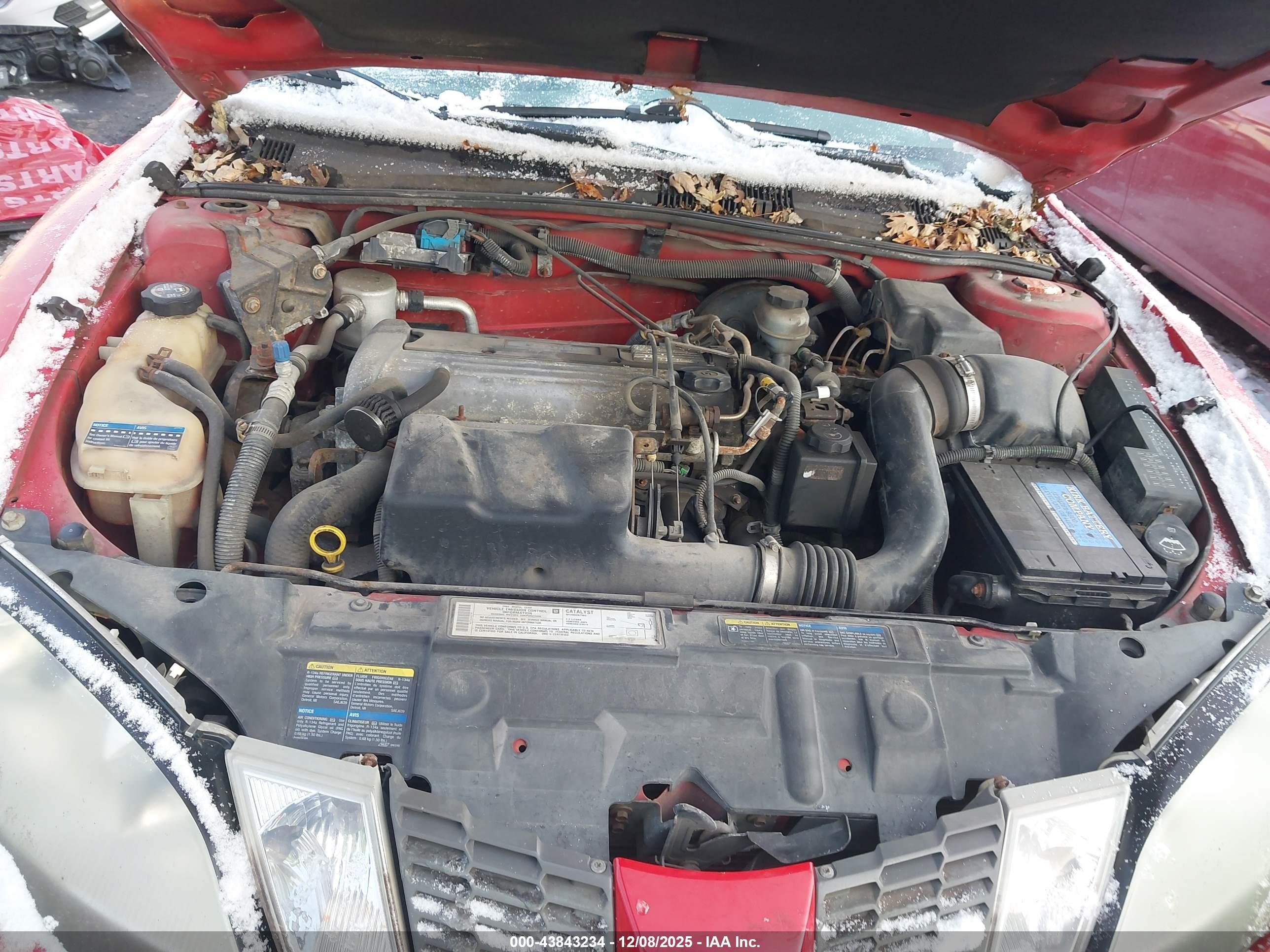2004 Pontiac Sunfire   Red vin: 1G2JB12F847162627