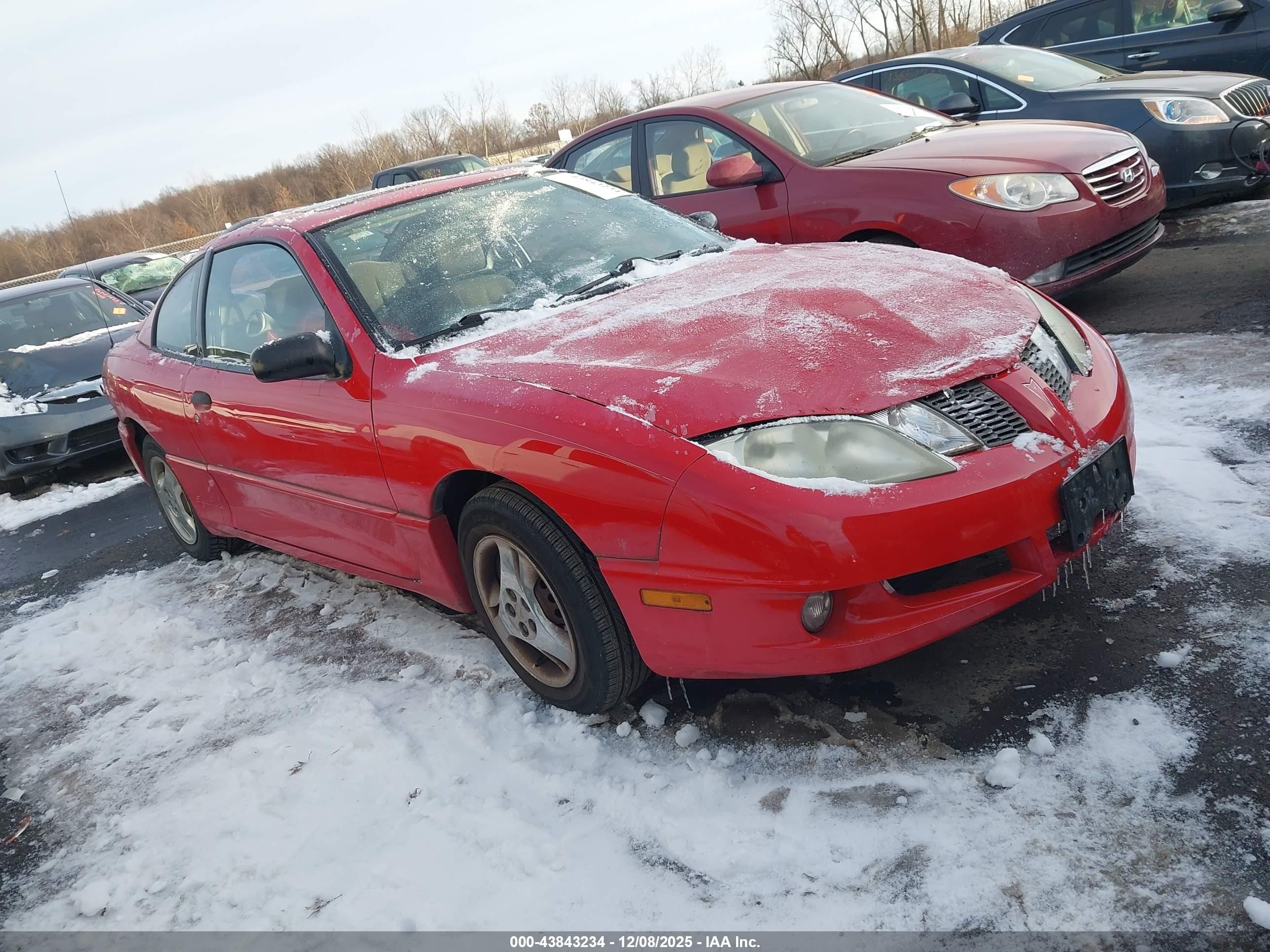 2004 Pontiac Sunfire   Red vin: 1G2JB12F847162627